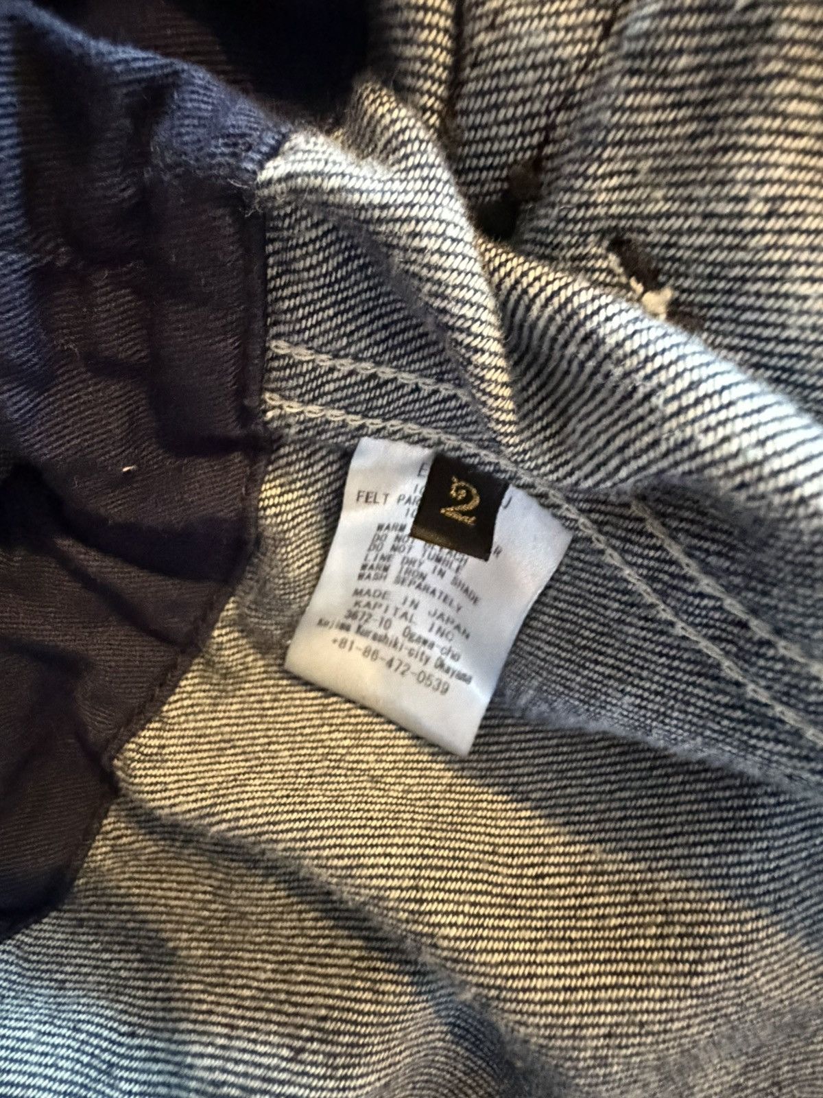 Kapital Kapital Denim Ring Coat - Inidgo (2) Size US M / EU 48-50 / 2 - 5 Thumbnail