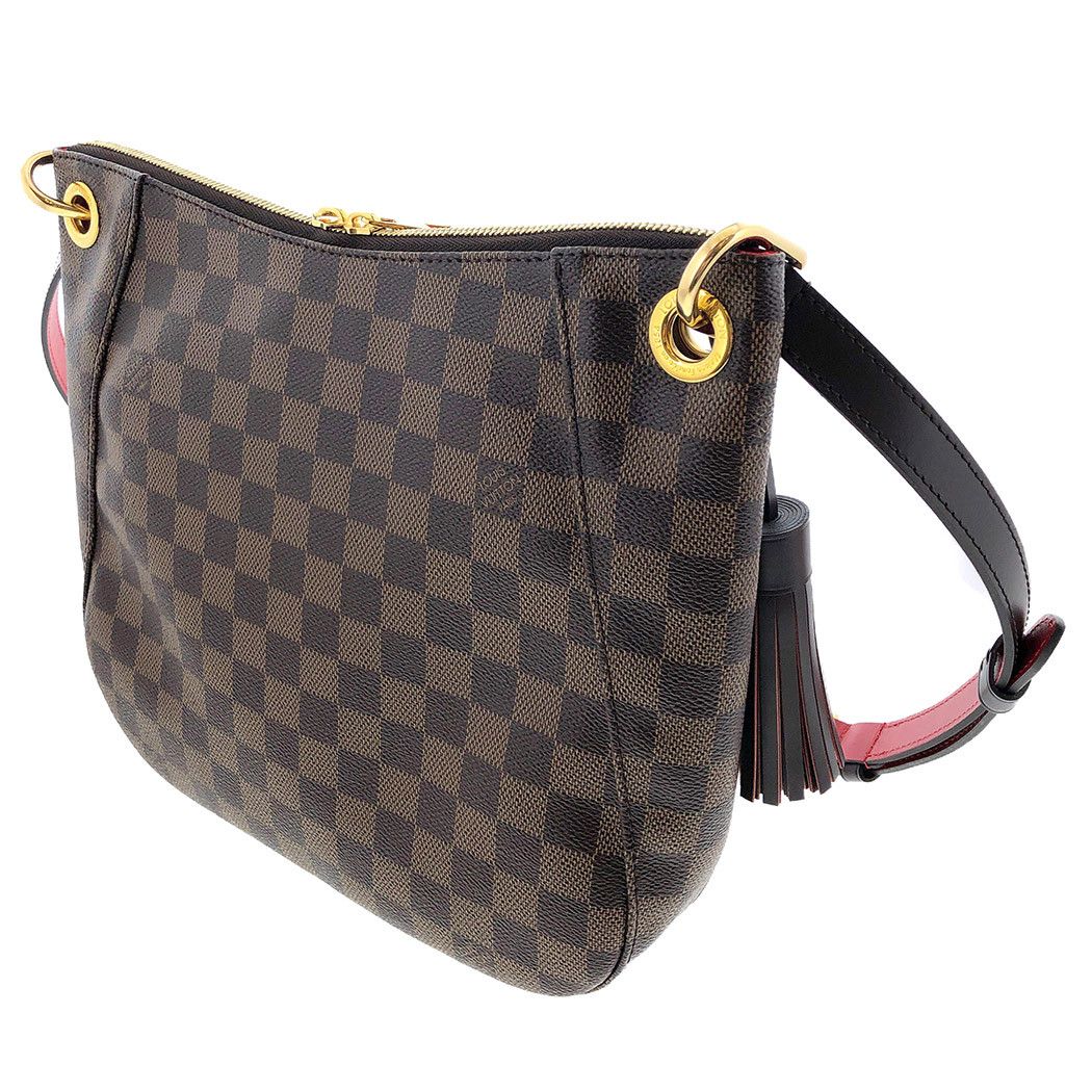 Louis Vuitton South Bank Damier Ebene Crossbody Brown