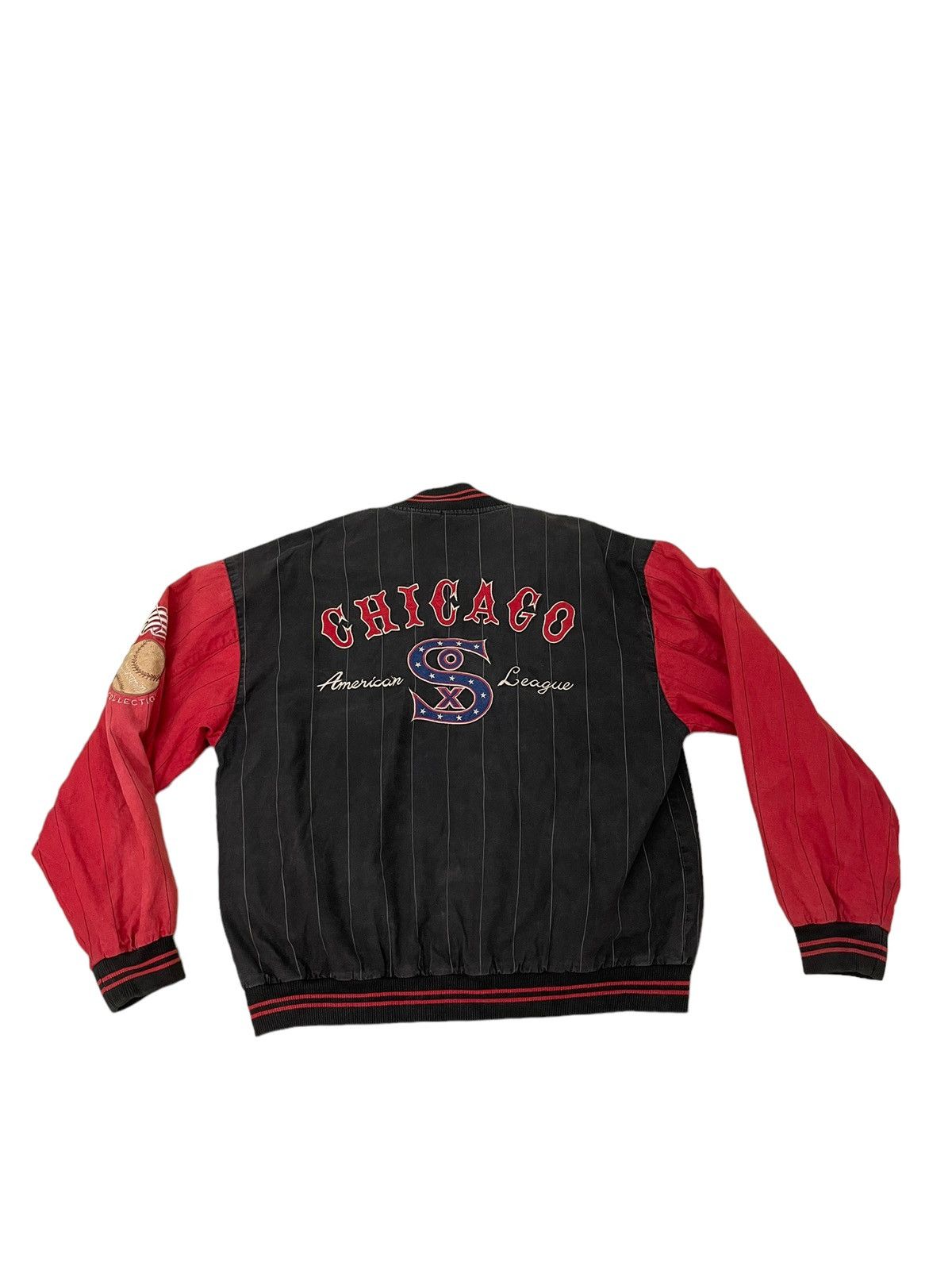 Sports Specialties Reversible Vtg 90s Chicago White Sox MLB Varsity Jacket 5🟩6 Size US L / EU 52-54 / 3 - 1 Thumbnail
