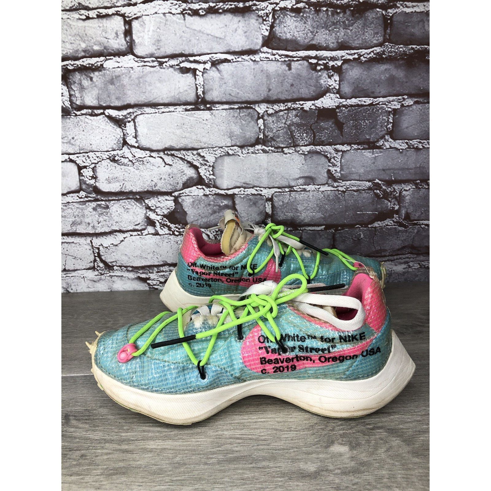 Nike Nike Off-White x Vapor Street Polarized Blue Lace Up Shoes W Size US 6.5 / IT 36.5 - 14 Thumbnail