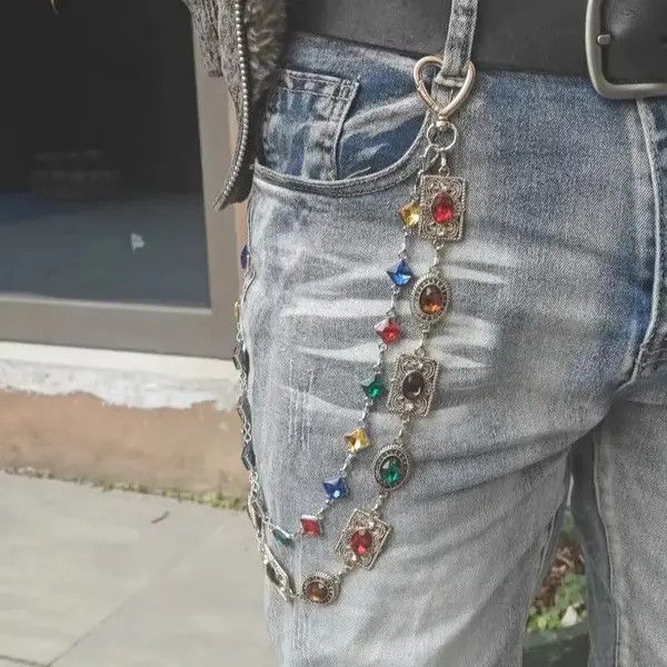 Jewelry Sayaka x Asaka 2 Layer Waist Punk Wallet Chain Pant Waist Size ONE SIZE - 6 Thumbnail