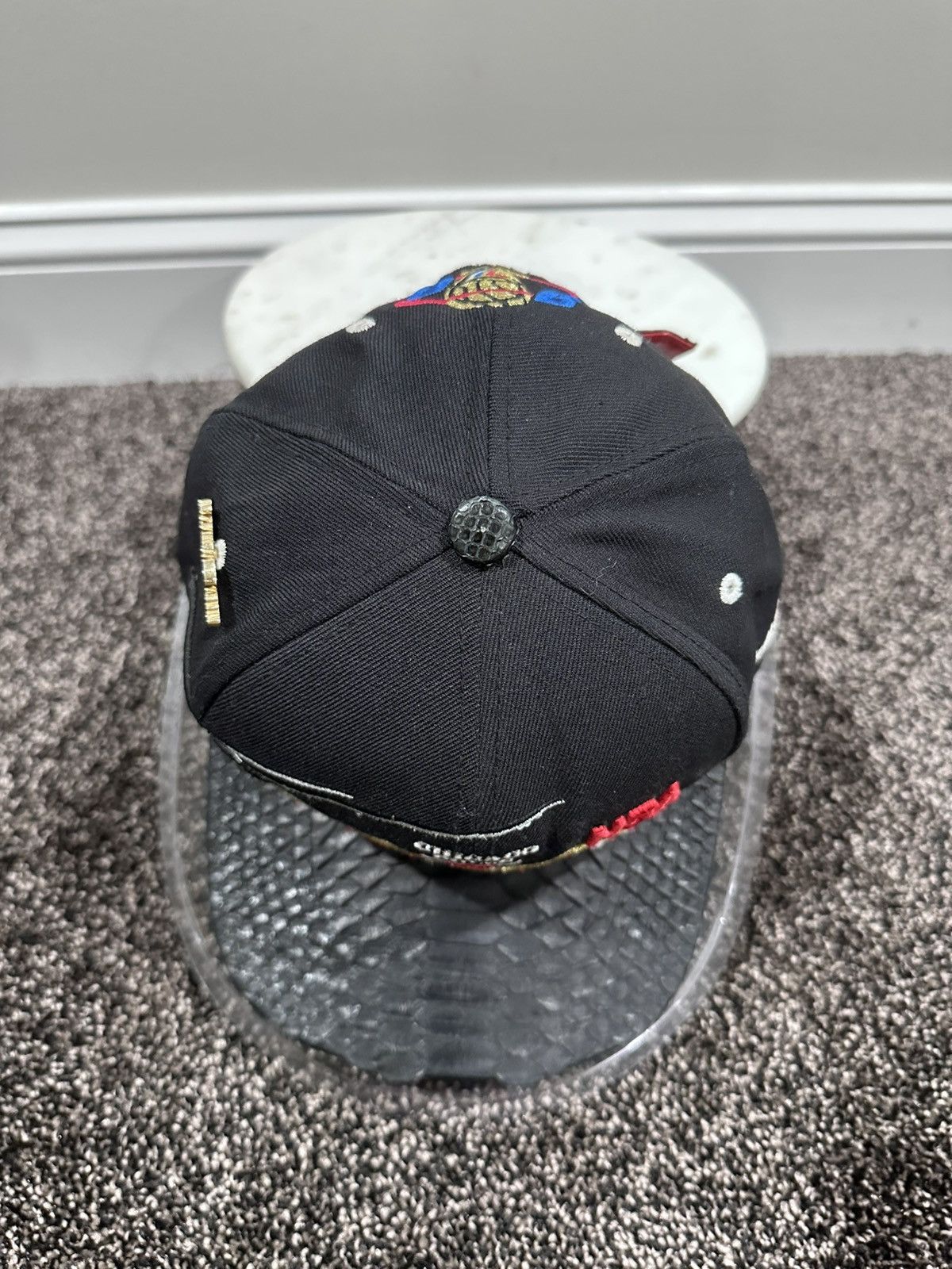 Just Don × Mitchell & Ness × Rsvp Gallery Just Don x Mitchell & Ness NBA Chicago Bulls ‘96 Black Hat Size ONE SIZE - 5 Thumbnail
