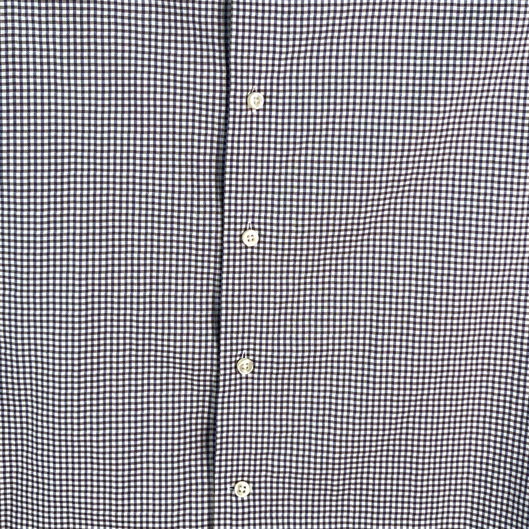 Egara Egara Men’s Check Non-Iron Slim Fit Button-Up Shirt XXL Cotton Multicolor Casual 31in Long Sleeve 100% Cotton Mens Regular Size 2XL Size US XXL / EU 58 / 5 - 4 Thumbnail