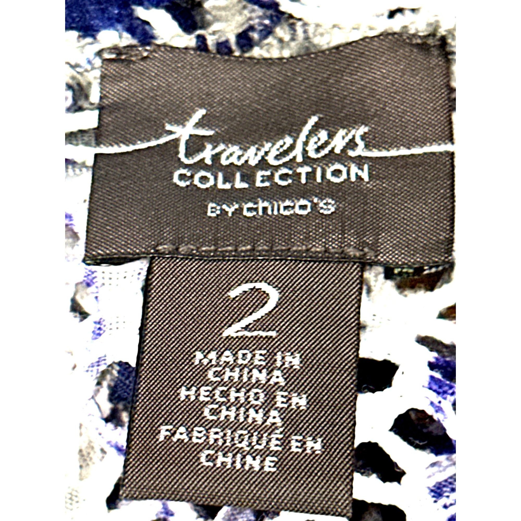 Chicos Chicos Traveler Collection Open Front Net Cover Up Elegant B Size XS / US 0-2 / IT 36-38 - 4 Thumbnail