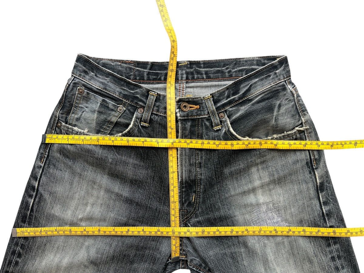 Edwin Vintage Edwin 505ZX Selvedge Distressed Denim Jeans 31x31 Size US 31 - 14 Thumbnail