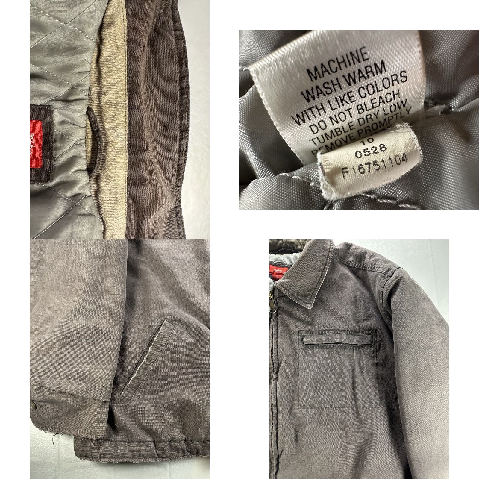 Mossimo VINTAGE Mossimo Jacket Mens LARGE Brown Quilted Lined Distressed Chore Barn Coat Size US L / EU 52-54 / 3 - 9 Thumbnail