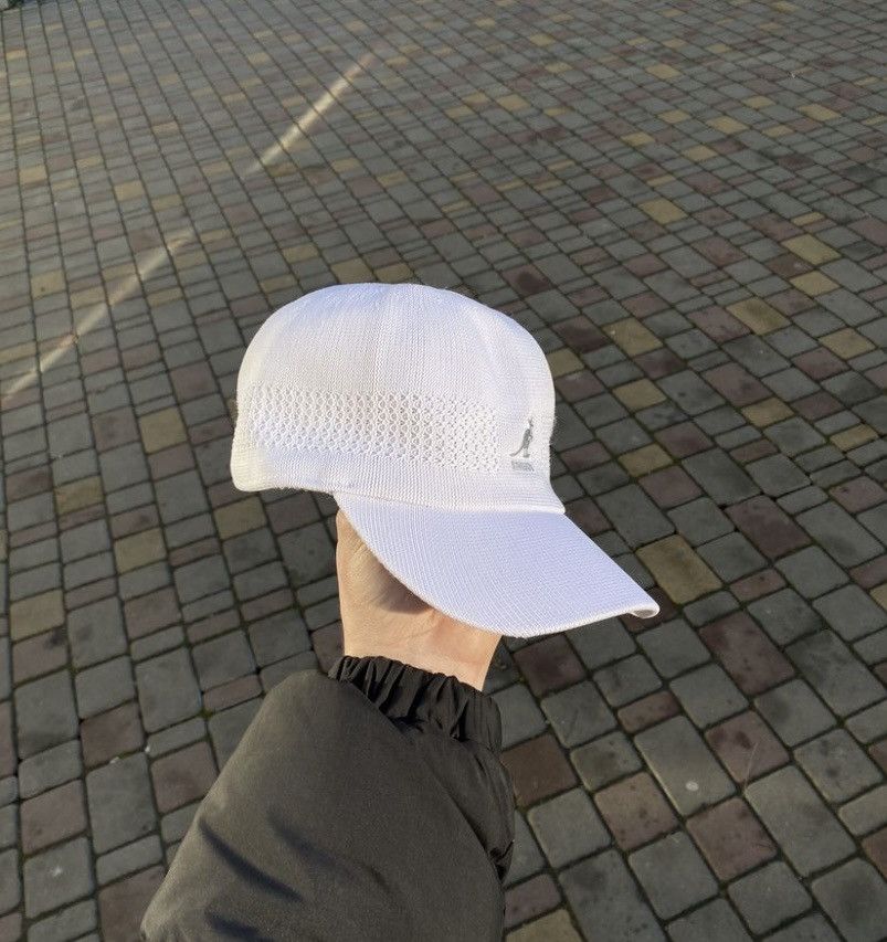 Kangol Kangol Vintage White Summer Tropic Ventair Baseball Spacecap Size ONE SIZE - 4 Thumbnail