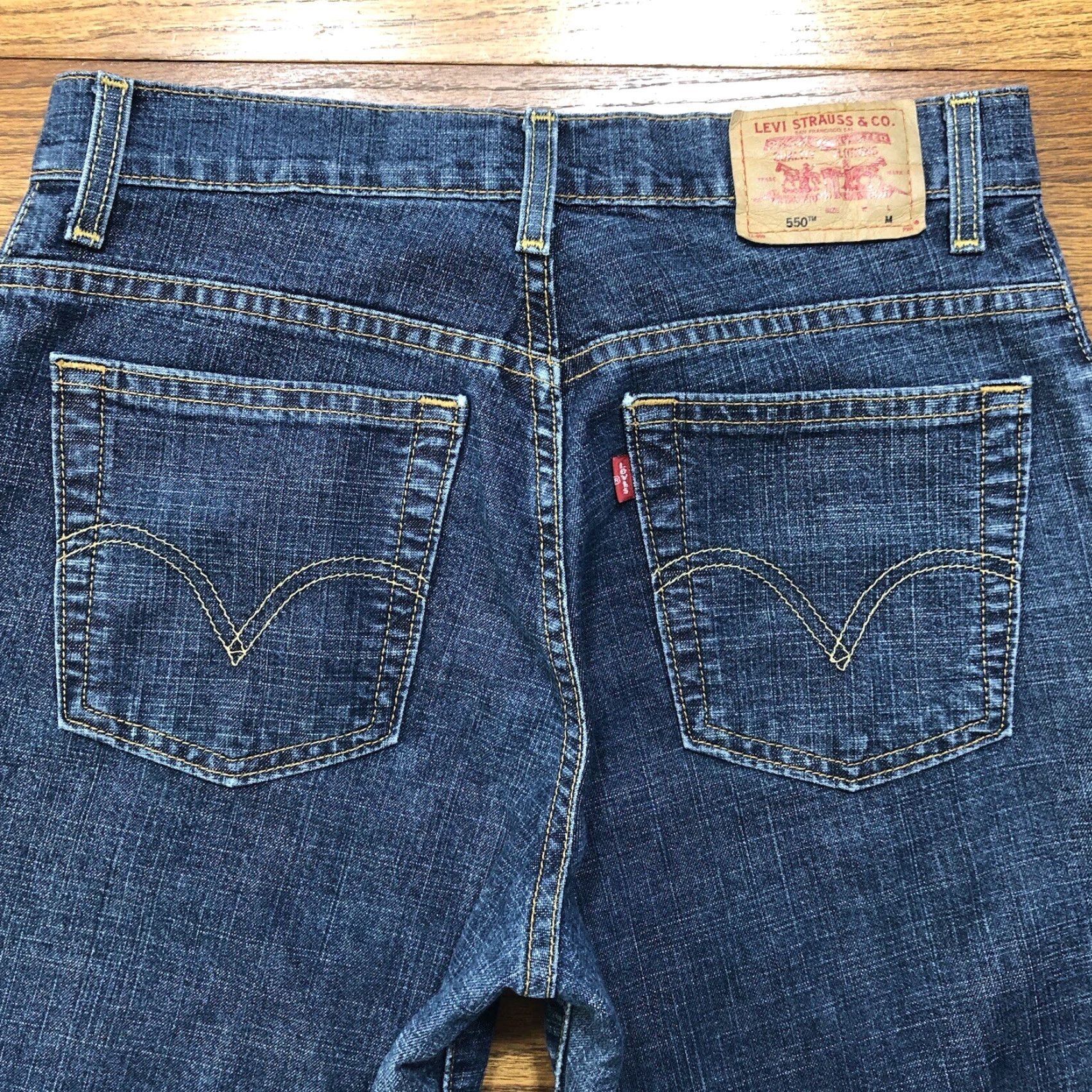Levi's VINTAGE Levi's Jeans 550 Relaxed Mom Tapered High Rise 8 29in 32in Inseam Blue Denim Ladies Womens Size 29" - 3 Thumbnail
