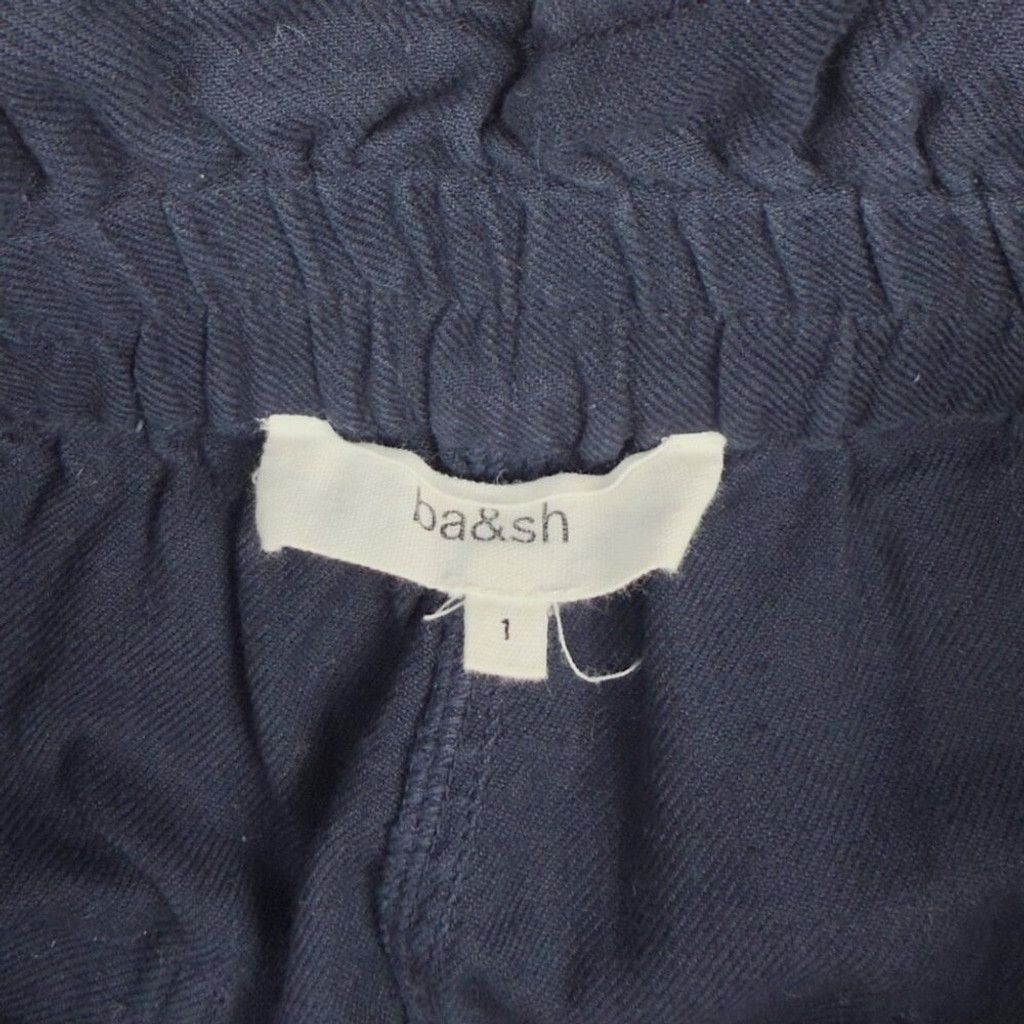 ba&sh BA&SH Mustang Night Blue Navy Paperbag Shorts sz 1 / S Size 24" / US 00 / IT 34 - 7 Thumbnail