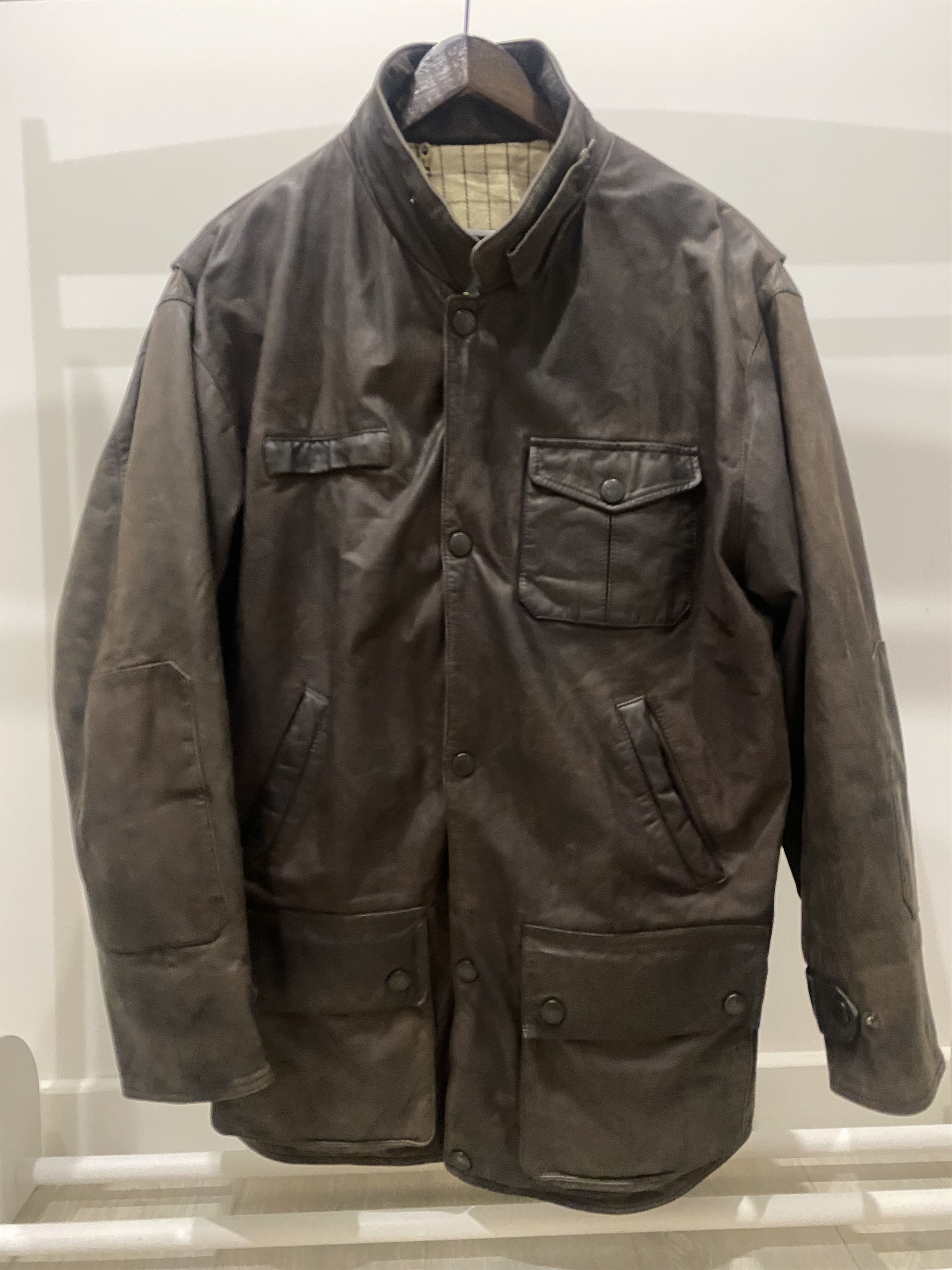 Barbour Barbour Vintage Bushman Leather Jacket | Grailed
