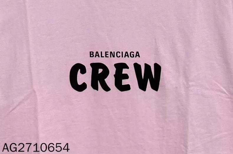 Balenciaga Balenciaga Pink letter logo short sleeve 2502-Nextarrow Size US M / EU 48-50 / 2 - 5 Thumbnail