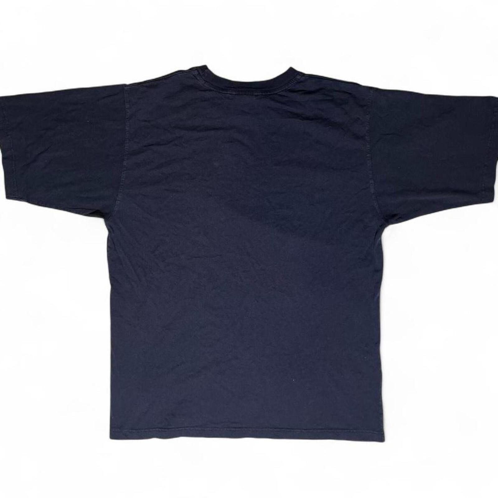 Nike Vintage 90s Nike Tag Embroidered Swoosh T-Shirt Navy Black Size US XL / EU 56 / 4 - 5 Thumbnail