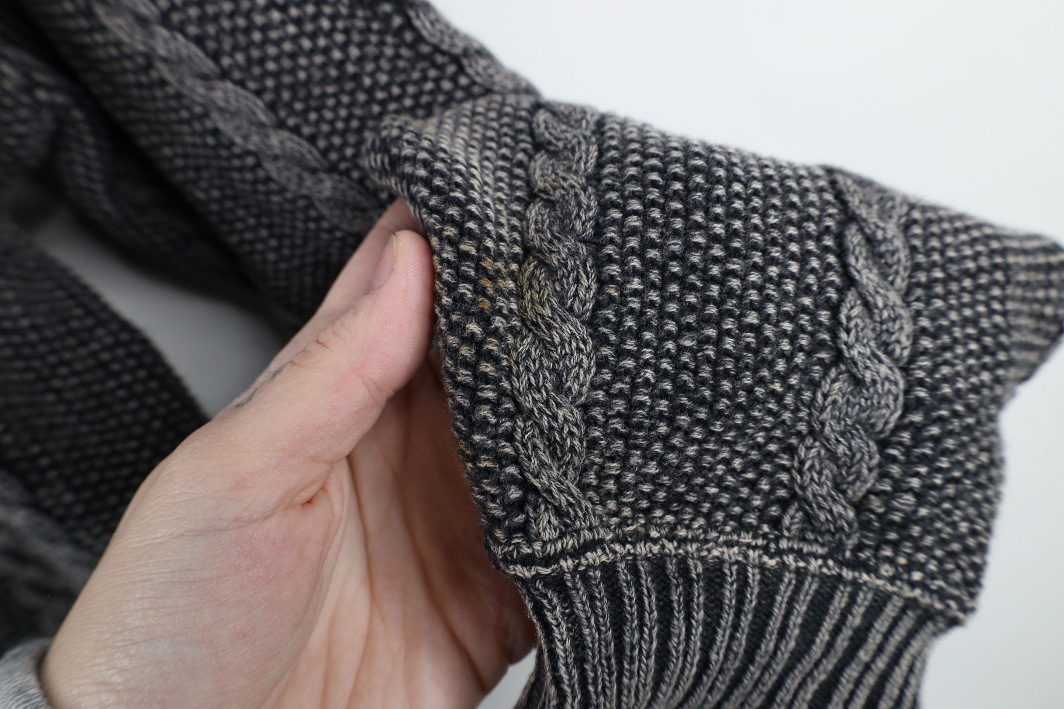 Vintage Vintage 90s CP Company Massimo Osti Cable Knit Sweater Size US L / EU 52-54 / 3 - 10 Thumbnail