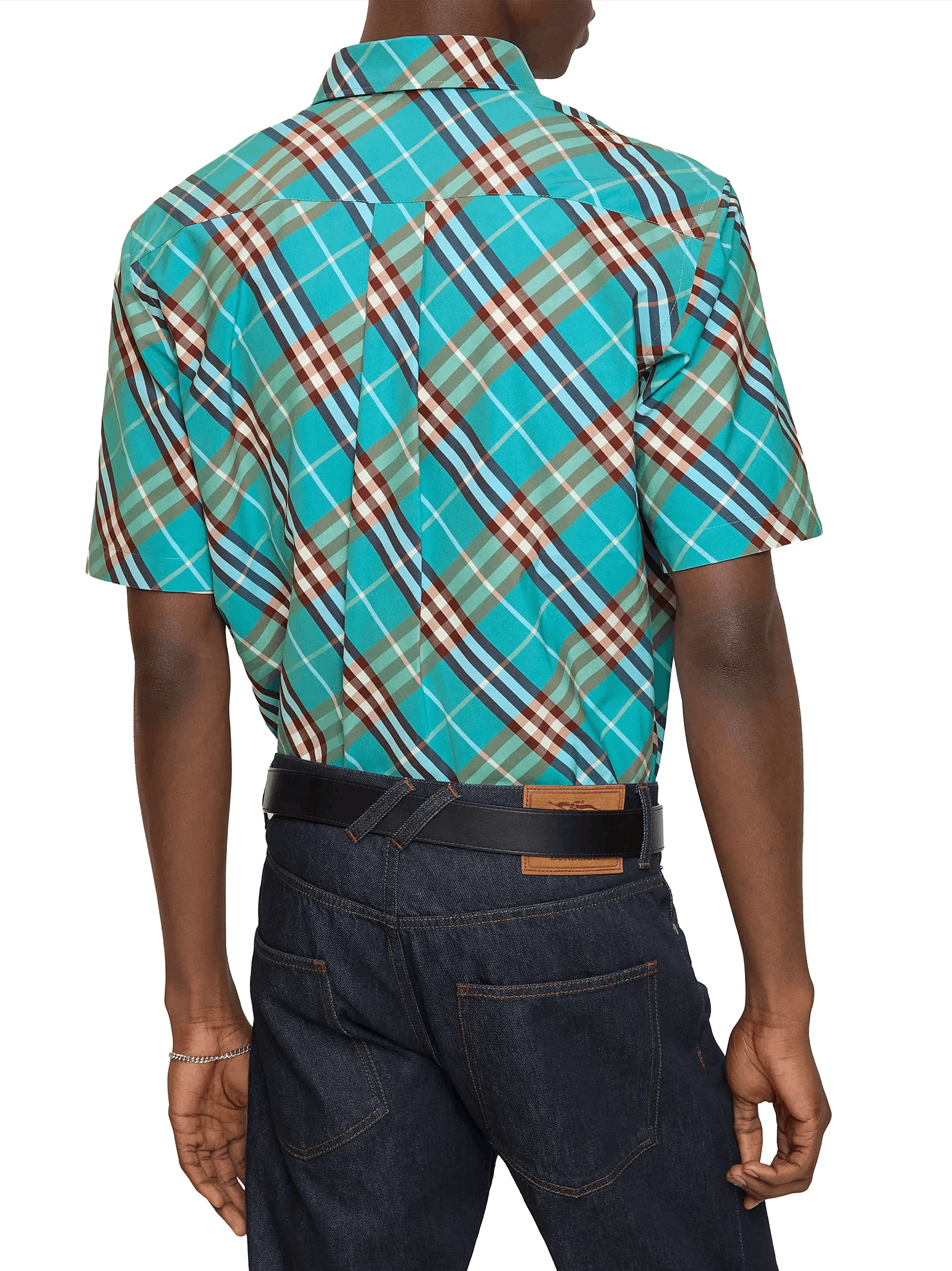 Burberry os11x0526 Robert Check Cotton Shirt in Blue Size US S / EU 44-46 / 1 - 3 Thumbnail