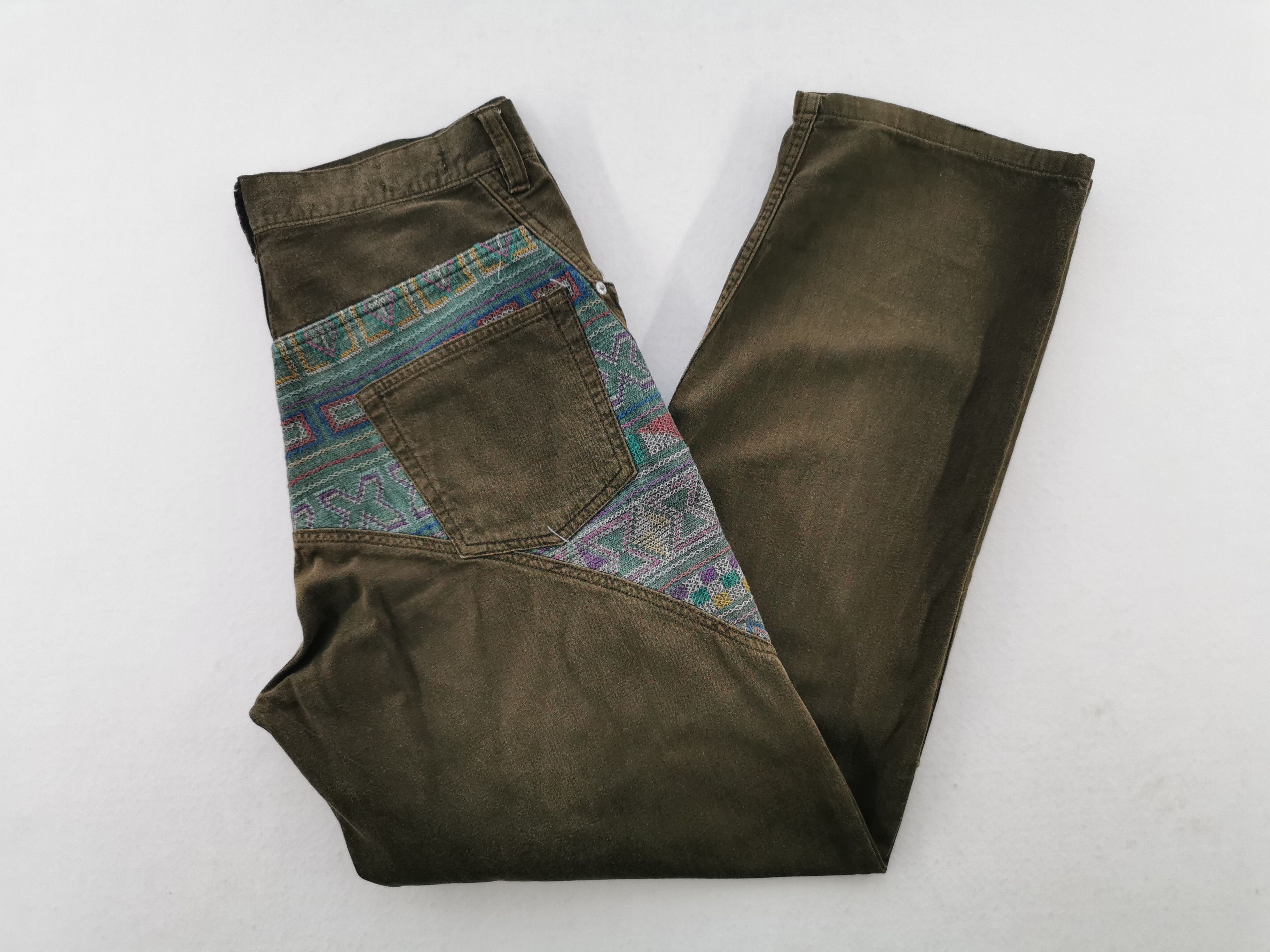 Issey Miyake Vintage 90's Issey Miyake X Final Home Denim Made In Japan Size US 31 - 4 Thumbnail