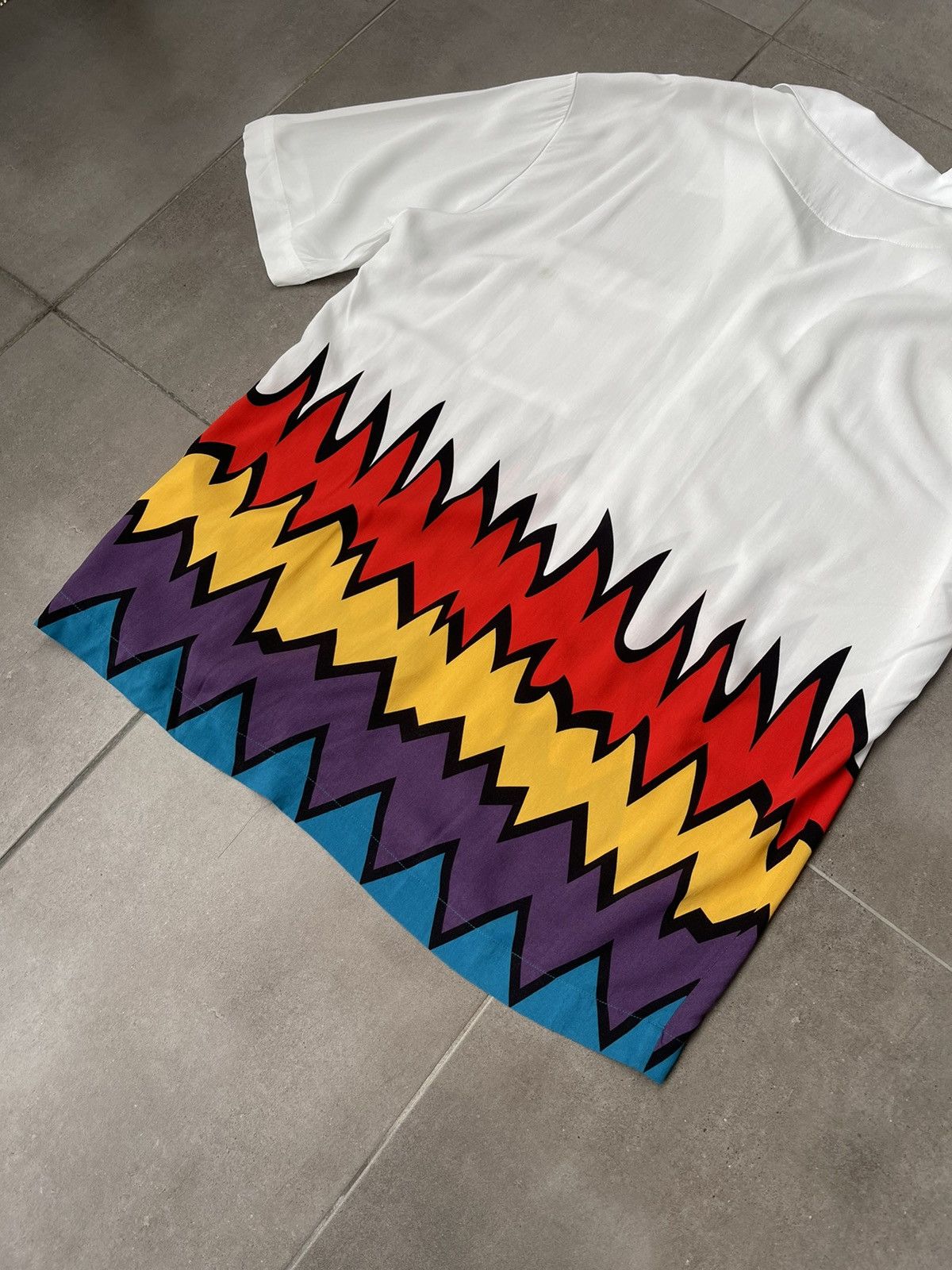 Missoni !DS! FW21 Missoni Bowling Zigzag White Shirt Size US L / EU 52-54 / 3 - 12 Thumbnail
