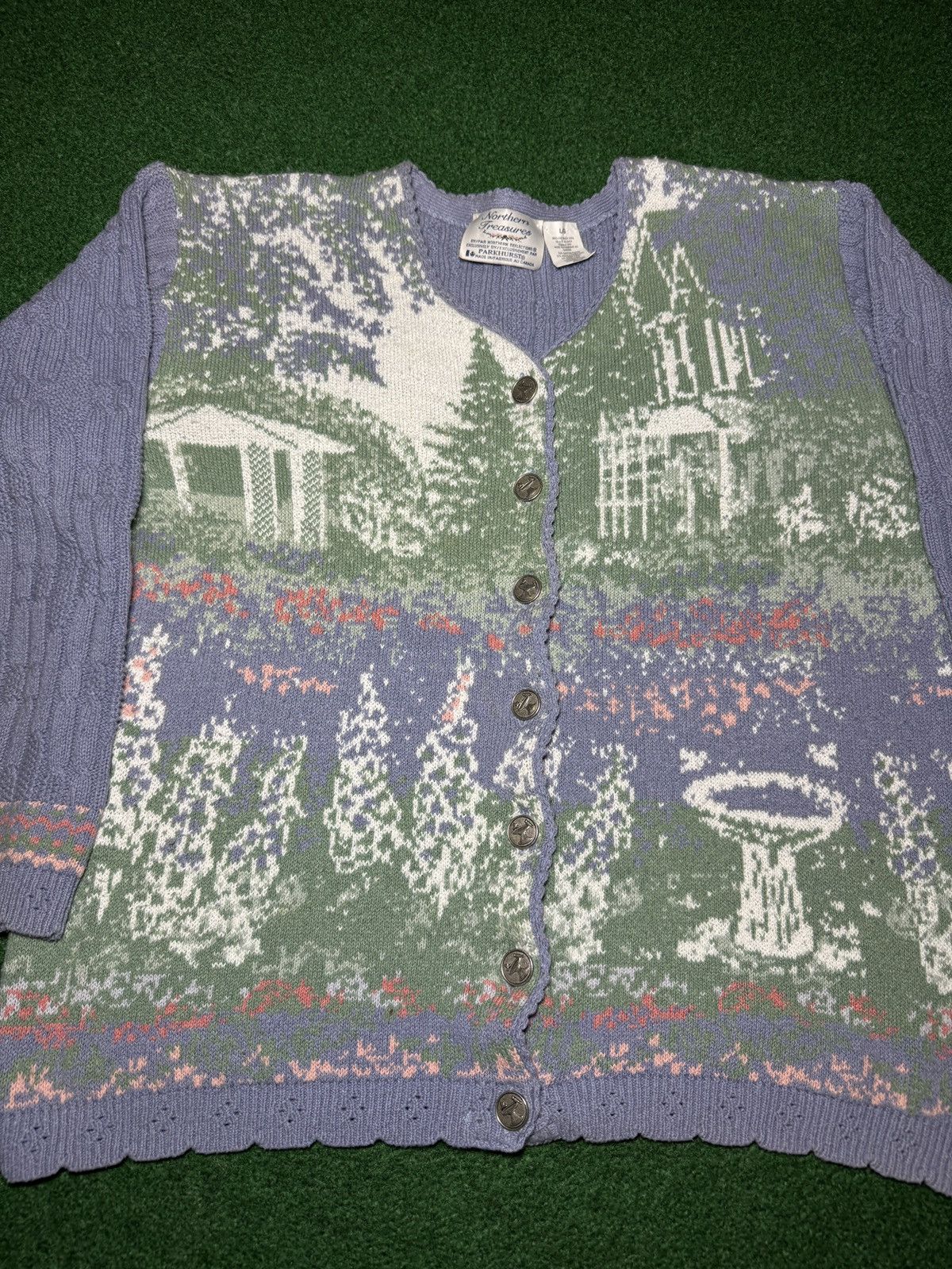 Northern Reflections Northern Reflection Easter Fairy Spring 90s Large Cardigan Size L / US 10 / IT 46 - 2 Thumbnail