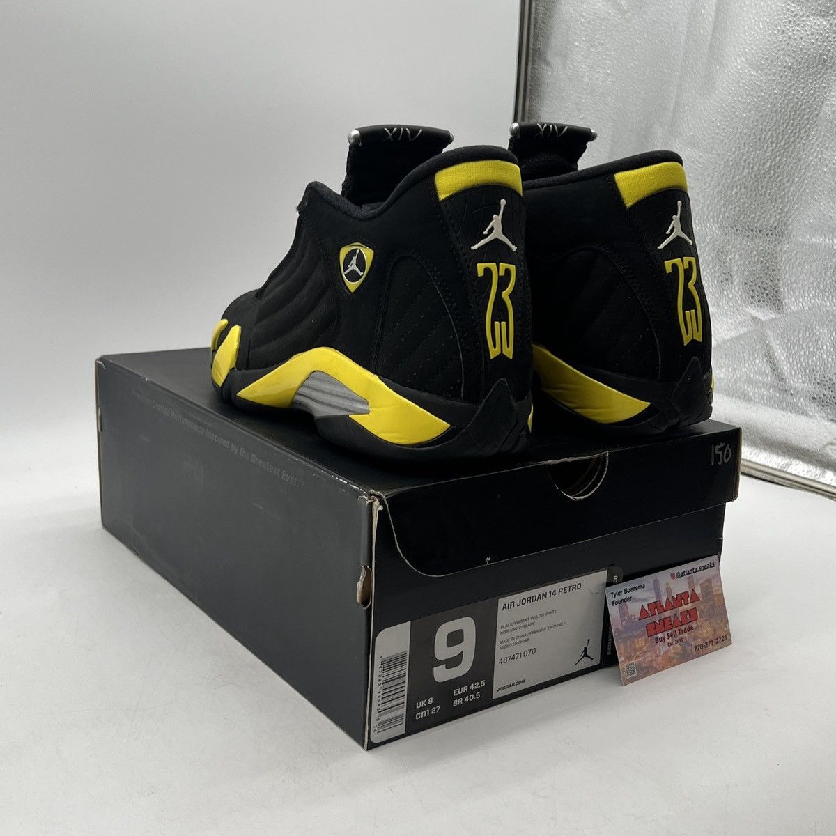 Jordan Brand Air Jordan 14 Thunder Size US 9 / EU 42 - 4 Thumbnail
