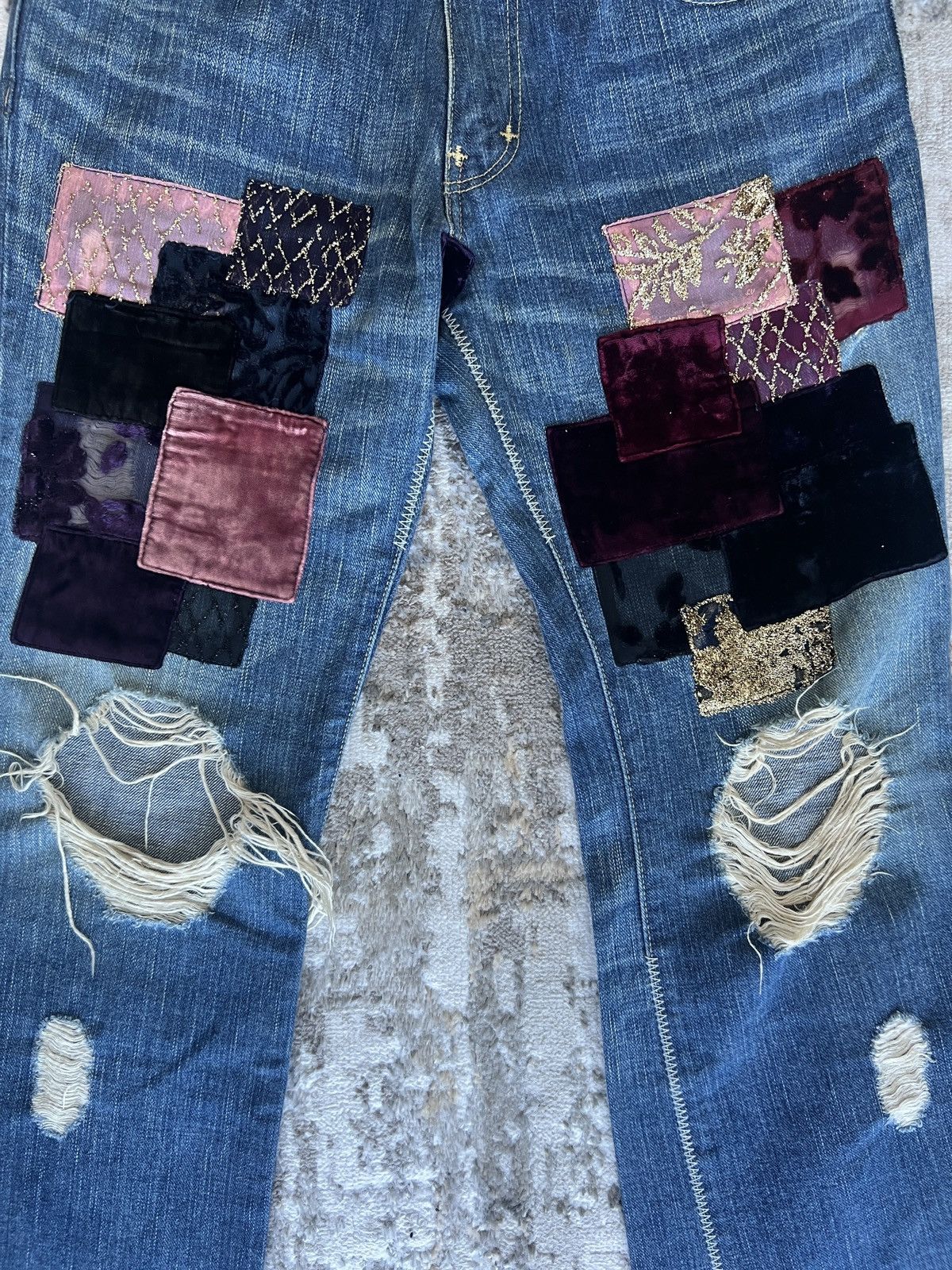 Number (N)ine Number (N)ine AW03 “Touch Me Im Sick” Patchwork Denim Size US 31 - 3 Thumbnail