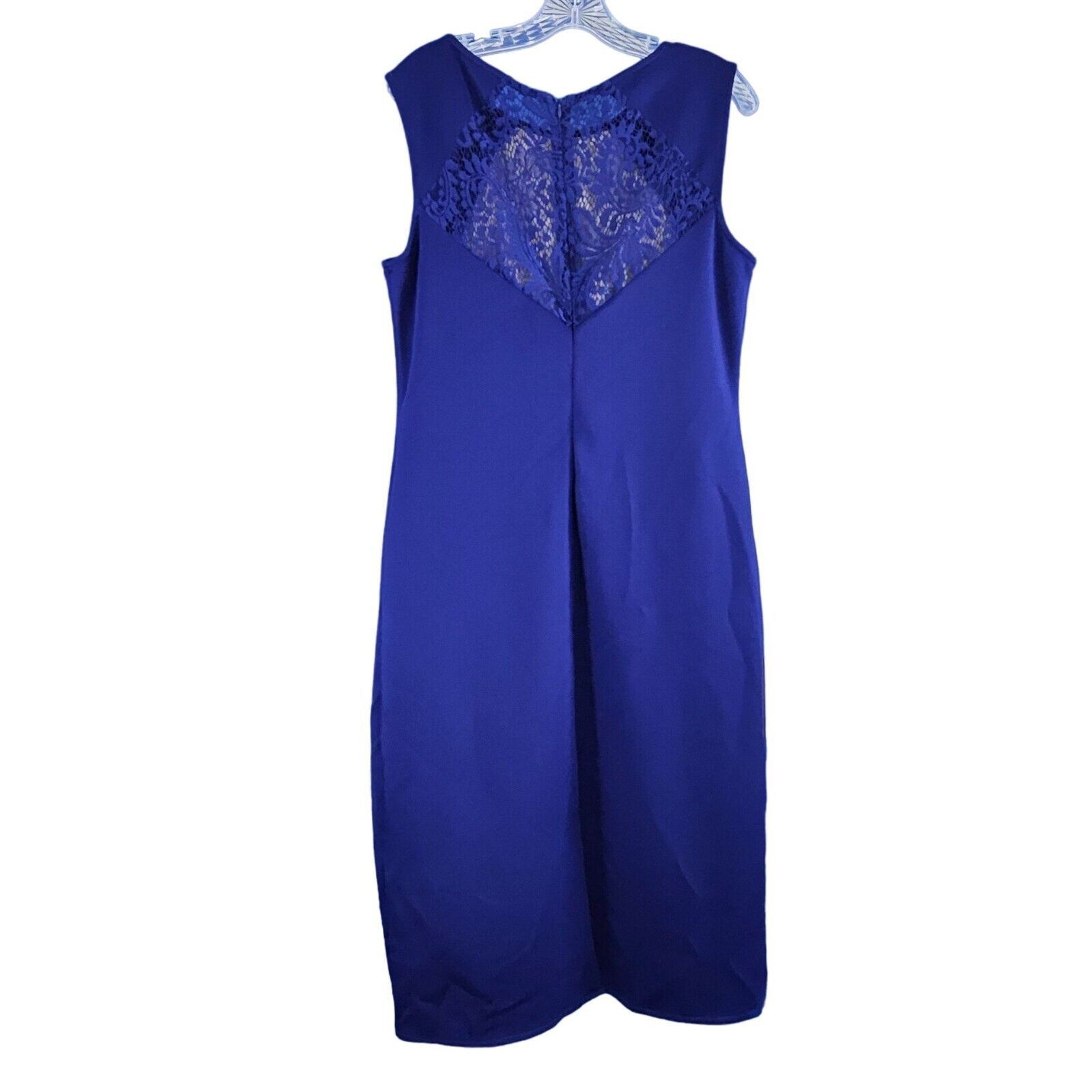 Other EUC Ever Pretty Classy Bodycon Sheath Dress Sz 14 Navy Size XL / US 12-14 / IT 48-50 - 2 Thumbnail