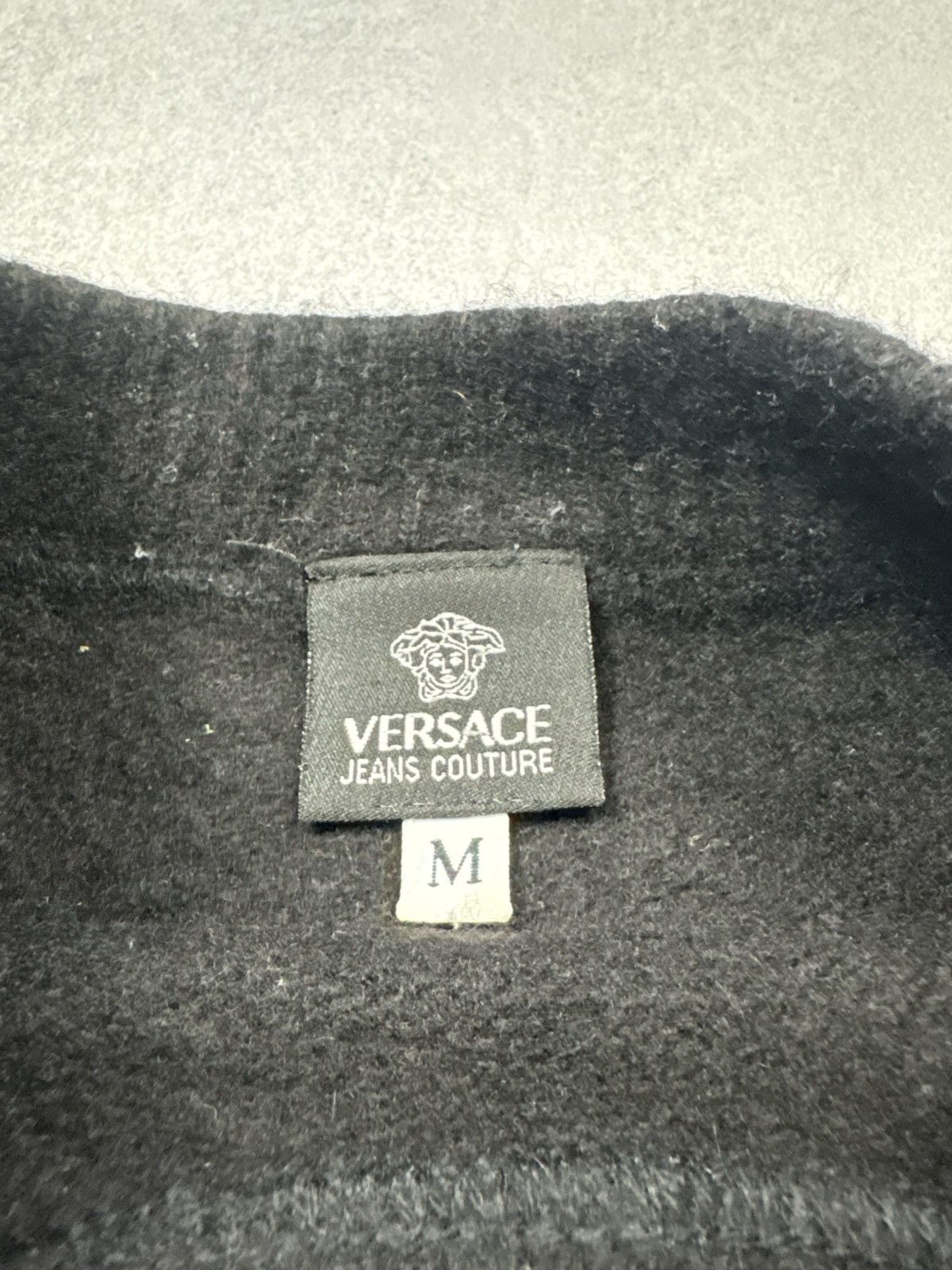 Versace Vintage 90s Versace Jeans Couture Medusa Wool Knit Sweater Size US M / EU 48-50 / 2 - 8 Thumbnail