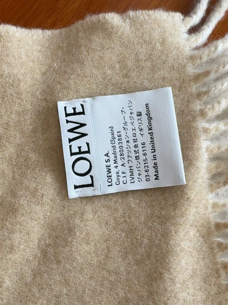 Loewe LOEWE The scarf is milk tea-colored Size ONE SIZE - 3 Thumbnail