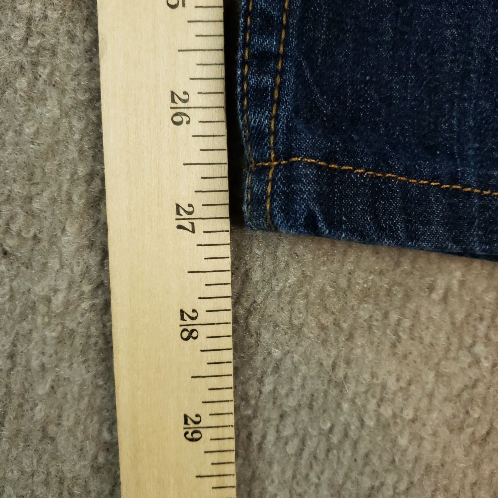 John Varvatos John Varvatos Slim Fit Straight Stretch Jeans 30x27 Blue Mens Cotton Denim Size 30" / US 8 / IT 44 - 3 Thumbnail