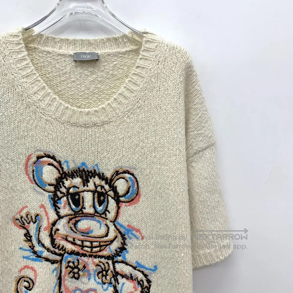 Dior White Short Sleeve Mouse Graphic Sweater. Size US XL / EU 56 / 4 - 3 Thumbnail
