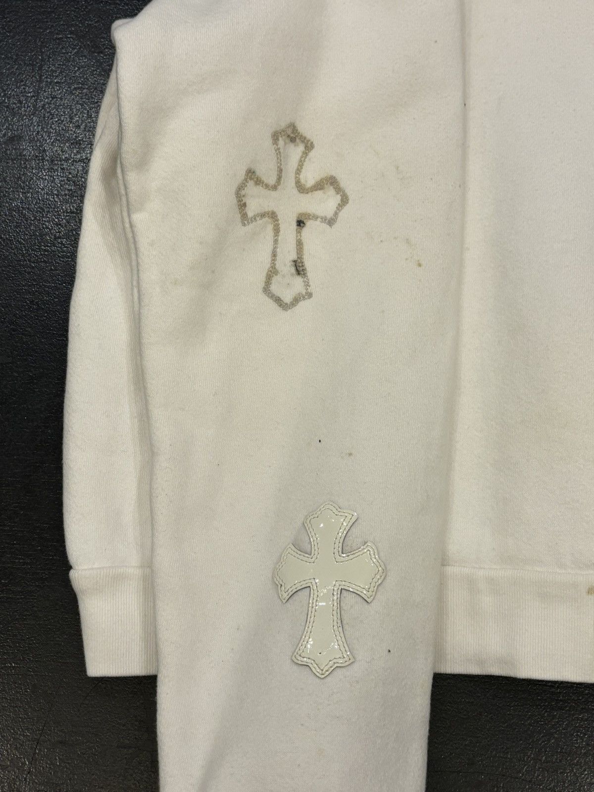Chrome Hearts Chrome Hearts Cross Patch Quarter Zip - White Size US S / EU 44-46 / 1 - 10 Thumbnail