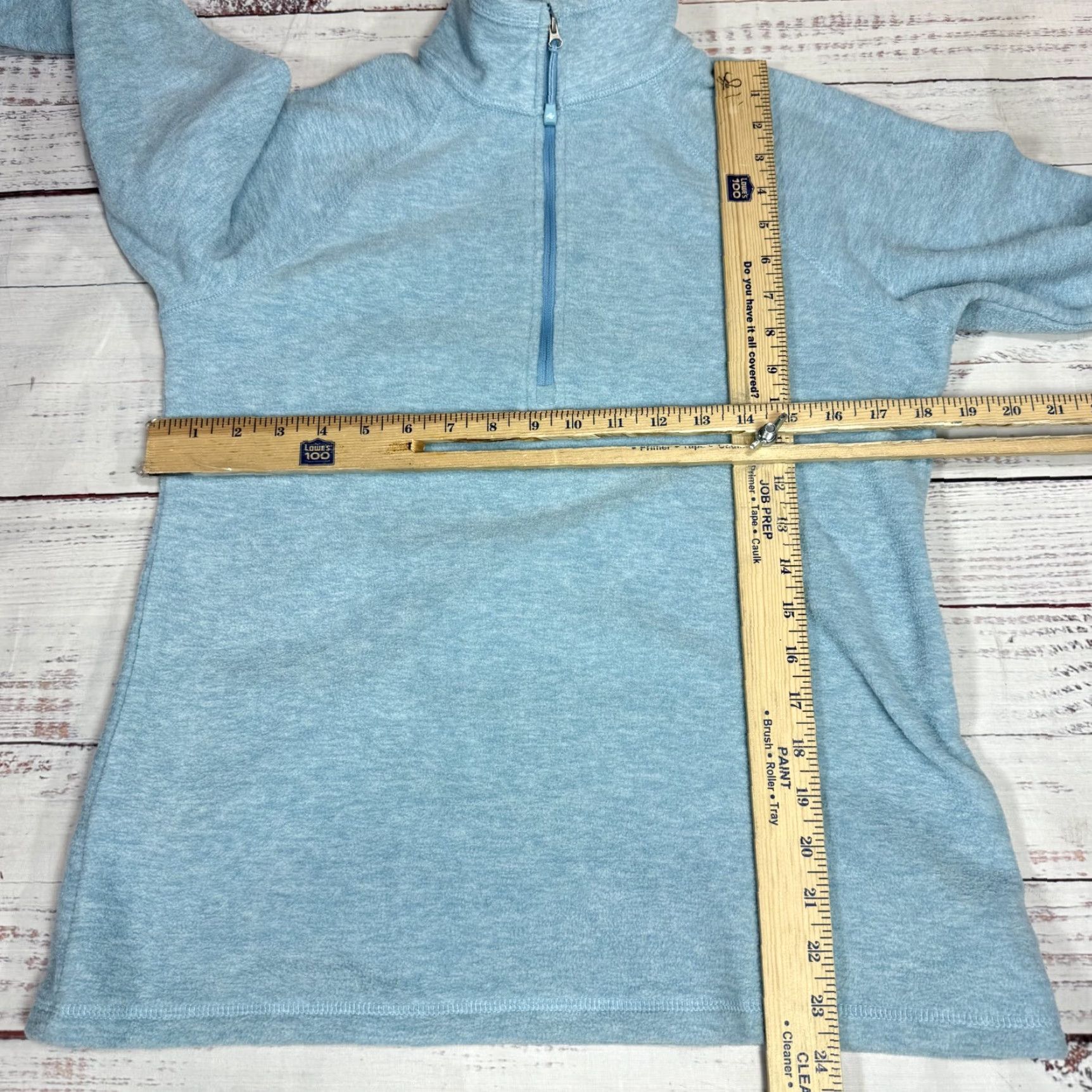 Eddie Bauer Eddie Bauer Blue Fleece Lining Pullover 1/2 Zip High Neck Sweater Women's Sz S Size S / US 4 / IT 40 - 3 Thumbnail