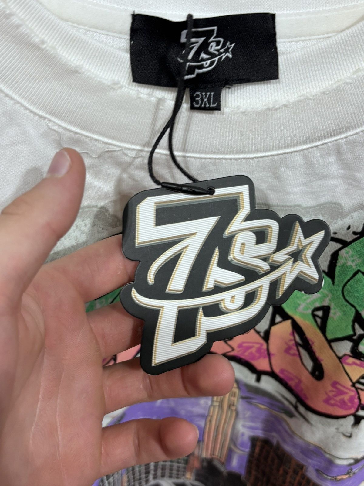 TRIPLE SEVENS Triple Sevens Player L/S White Tee Size US XXL / EU 58 / 5 - 6 Thumbnail