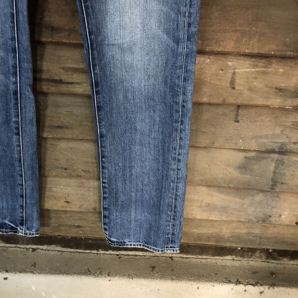 Japanese Brand Uniqlo Jeans vintage ripped faded Blue Denim Pants #7385 Size US 31 - 7 Thumbnail