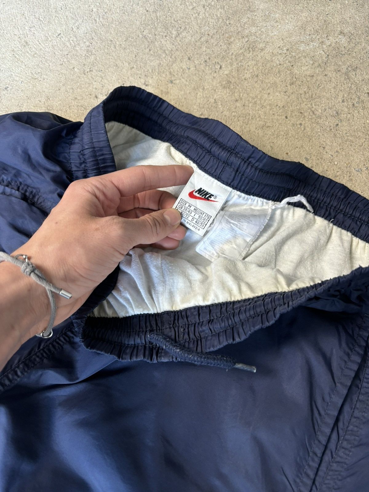 Nike × Vintage Nike Vintage y2k Trackpants Mini swoosh ⭐️RARE⭐️ blue M Size US 32 / EU 48 - 7 Thumbnail
