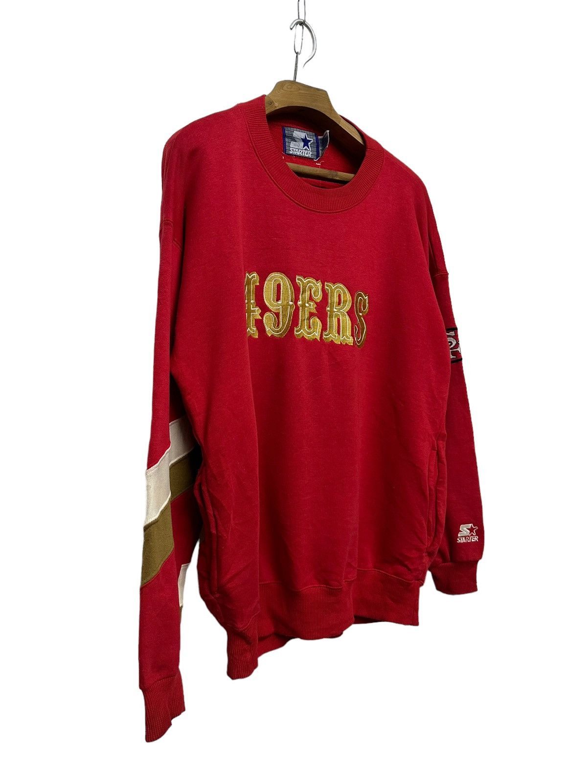 NFL × Starter Vintage 90s SF 49ers Sweatshirt Embroidered Spell Out Size US M / EU 48-50 / 2 - 3 Thumbnail