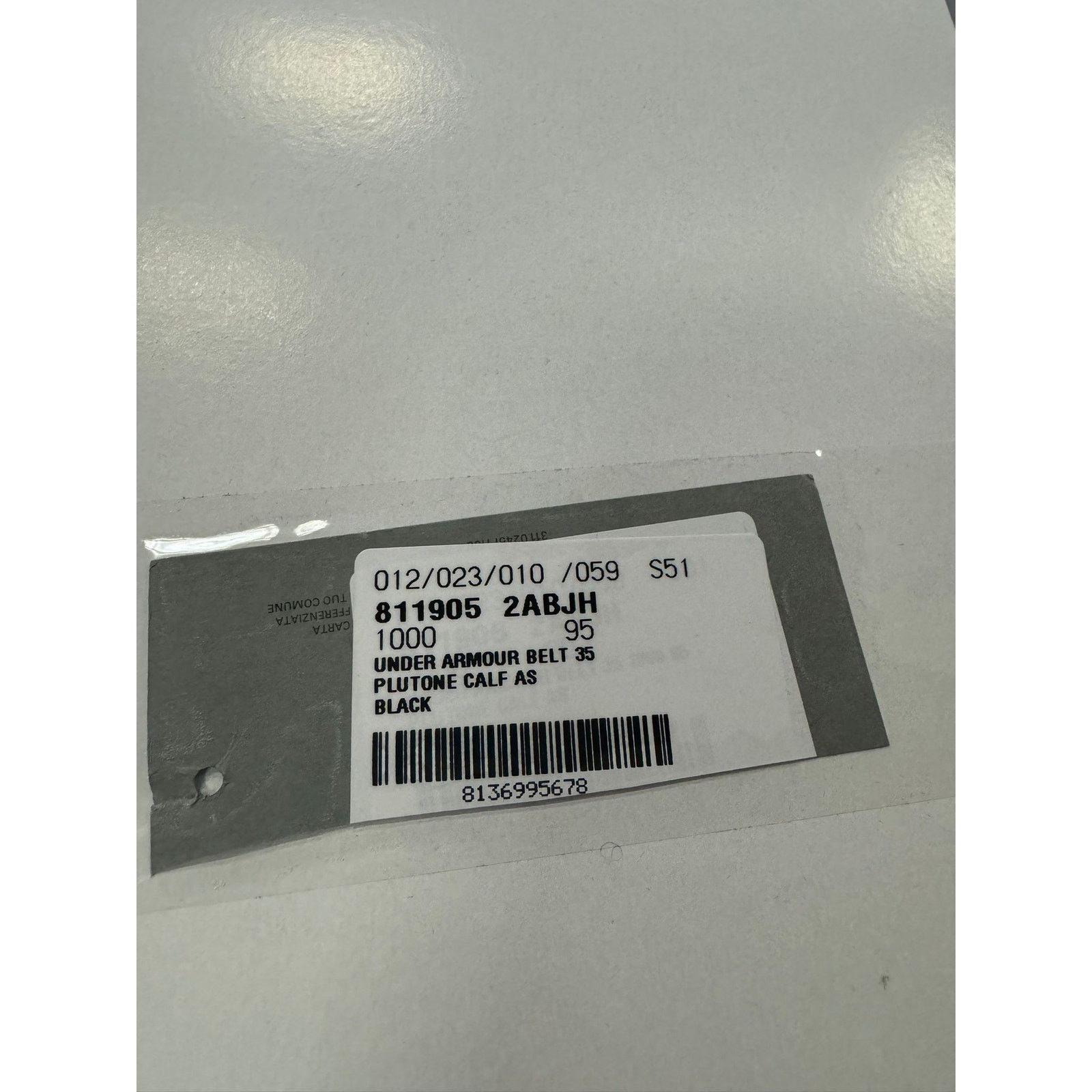 Balenciaga × Under Armour o1rshd1 Size: 95 CM / Calf Plutone Belt in Black Size 38 - 11 Thumbnail