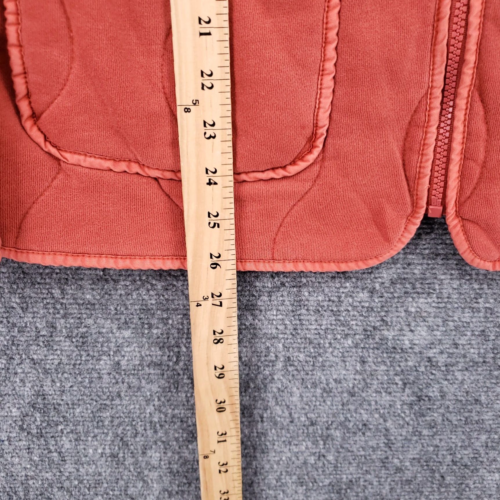 Fabletics Fabletics Jacket Womens M Medium Orange Tedi Quilted Full Zip Long Sleeve Cotton Size M / US 6-8 / IT 42-44 - 4 Thumbnail