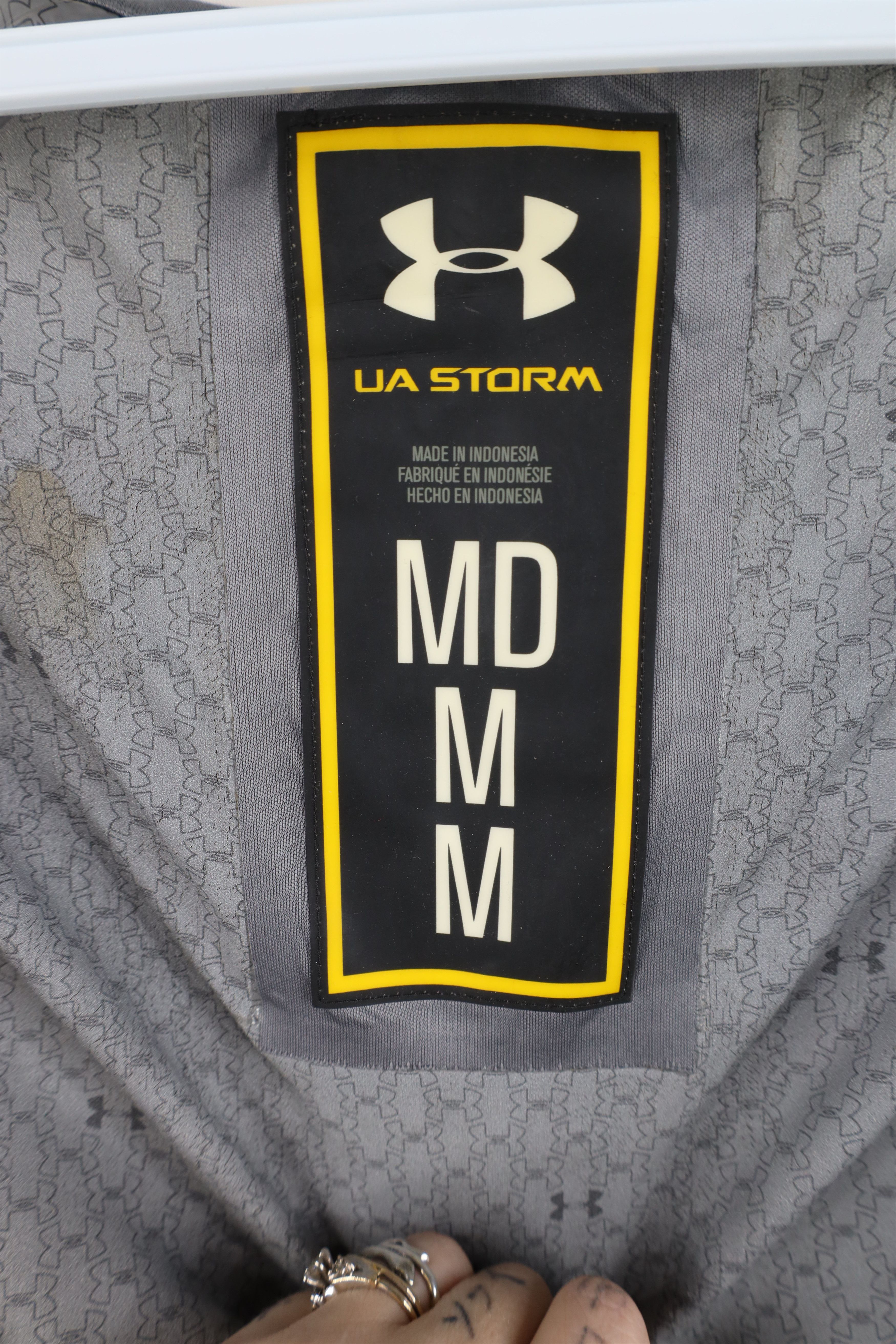 Under Armour Under Armour Storm Distressed Full Zip Rain Jacket Coat Gray Size US M / EU 48-50 / 2 - 10 Thumbnail