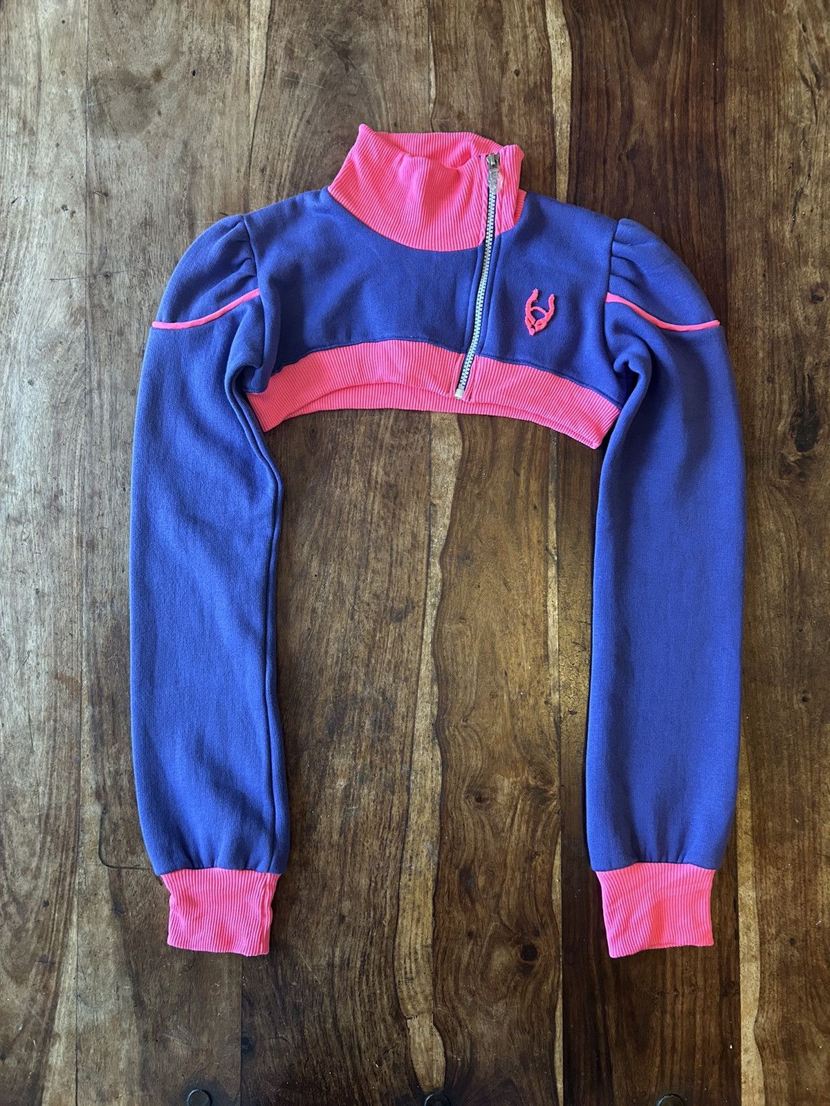 Beauty Beast 00s Cyberdog Asymmetrical Zip Embroidered Shoulder Shrug Size M / US 6-8 / IT 42-44 - 1 Thumbnail