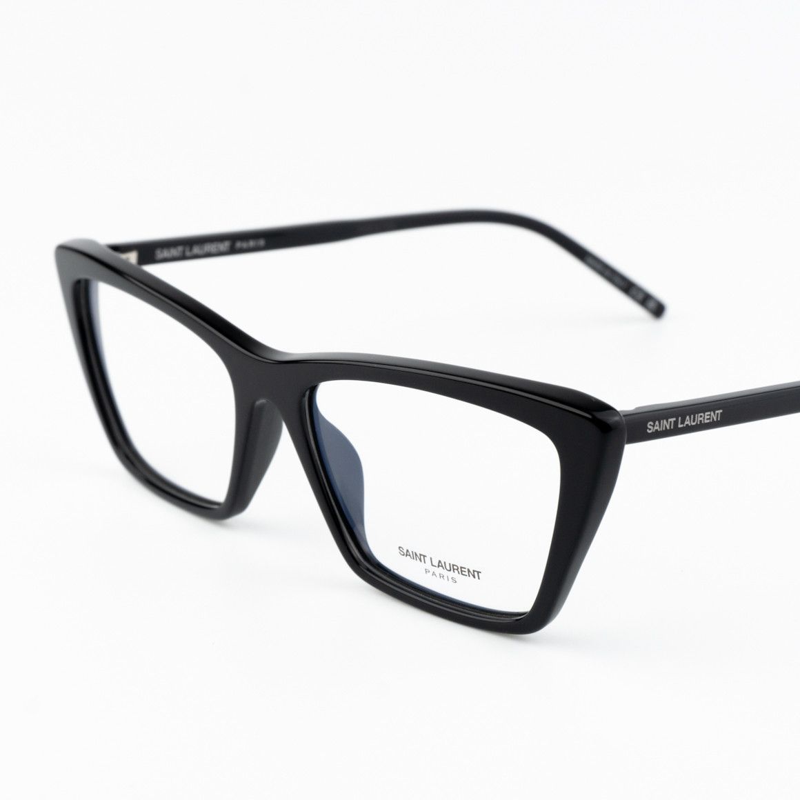 Saint Laurent Paris NEW Saint Laurent SL737 Mica 001 Cat Eye Unisex Eyeglasses Size ONE SIZE - 5 Thumbnail