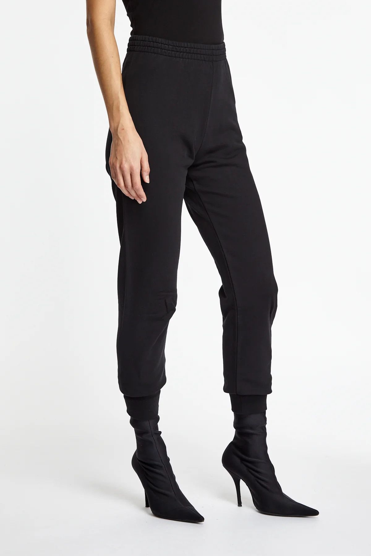 Balenciaga o1in1g1024 Loose Leggings in Black Size 28" / US 6 / IT 42 - 3 Thumbnail