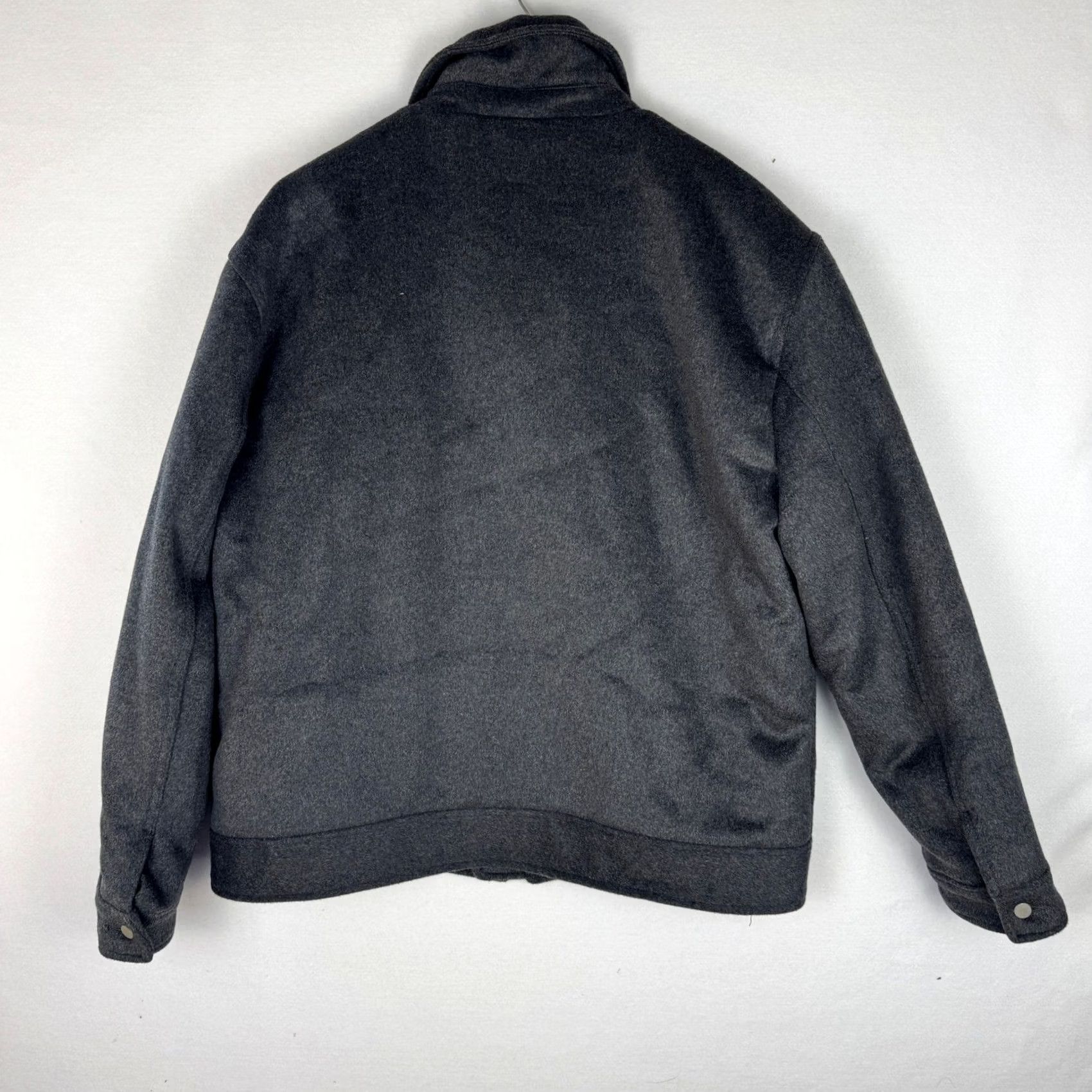 Vintage Mode of One Heather Onyx Utility Pocket Jacket Full Zip Wool Blend Mens Large Size US L / EU 52-54 / 3 - 2 Thumbnail