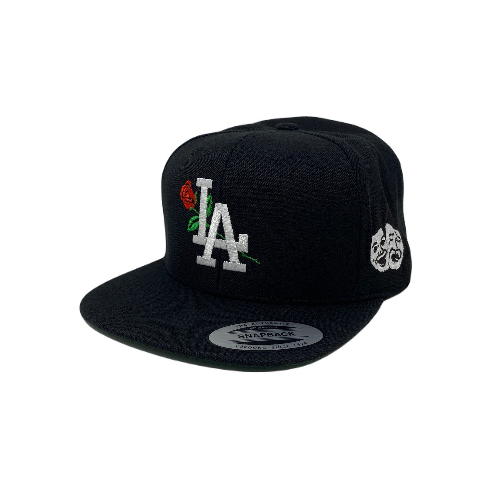 Other Los Angeles LA Laugh Now Cry Later WHT Masks Snapback Hat Size ONE SIZE - 2 Thumbnail