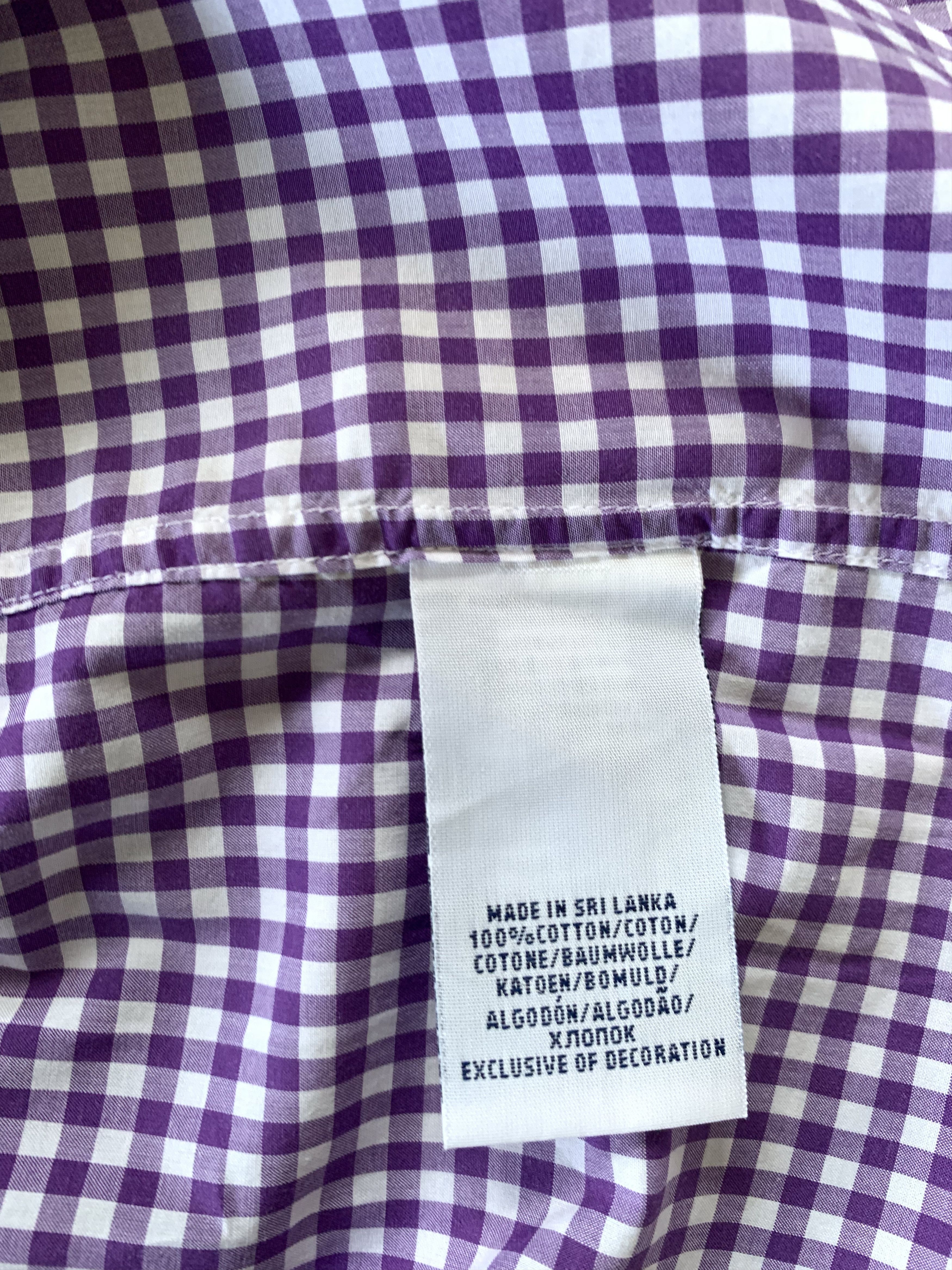 Designer × Polo Ralph Lauren × Ralph Lauren Polo Ralph Lauren Cotton Plate Shirt Size US XL / EU 56 / 4 - 8 Thumbnail