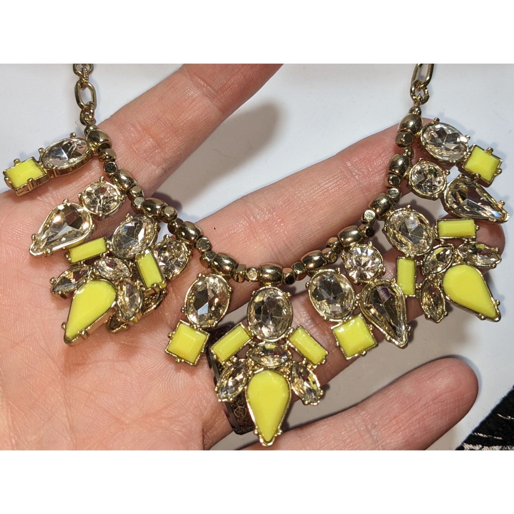 Other Perry Street Rocksbox Gold-Tone Necklace With Yellow & Clear Size ONE SIZE - 4 Thumbnail
