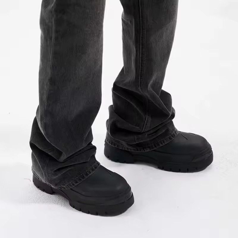 Japanese Brand VIBE High street vintage style washed bootcut jeans Size US 31 - 3 Thumbnail