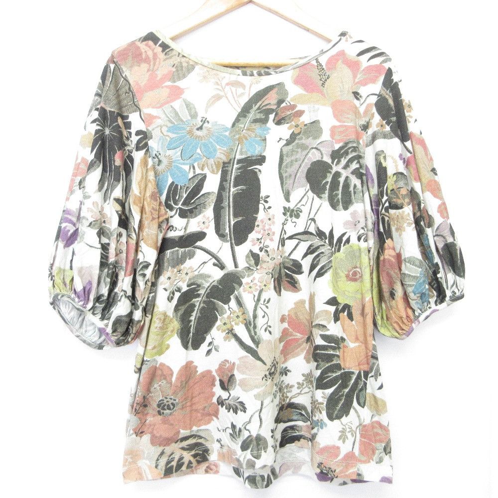 Other Other Dries Van Noten Botanical Print Puff Sleeve Top Others Tops DUTY FREE for USA Size ONE SIZE - 1 Thumbnail