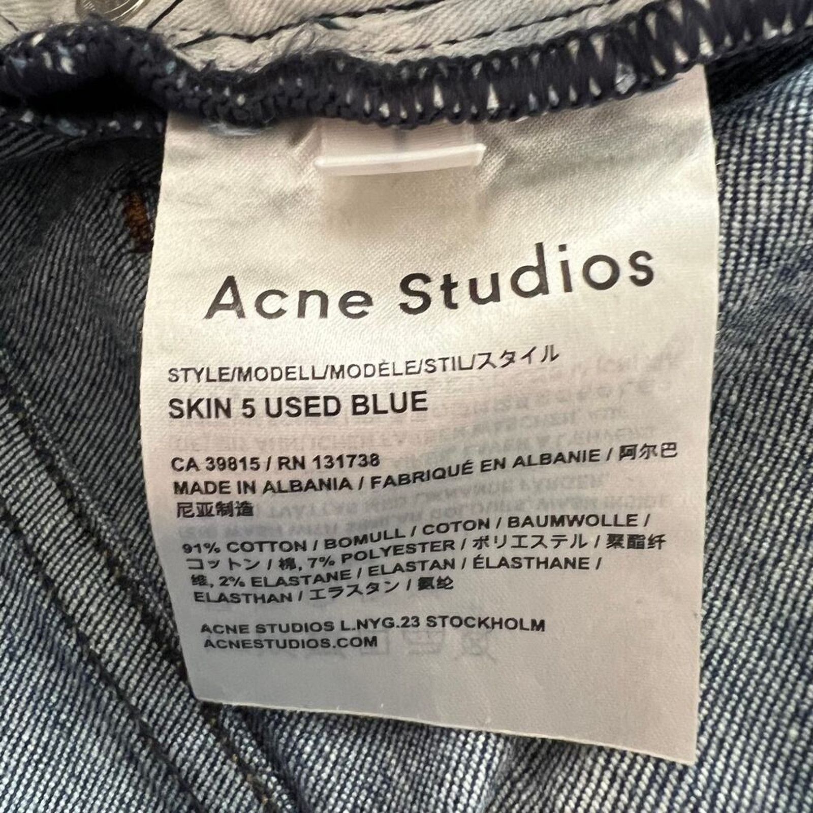 Acne Studios Acne Studios Mid-Rise Skinny Cropped Jeans, S/US26 Size 26" / US 2 / IT 38 - 8 Thumbnail