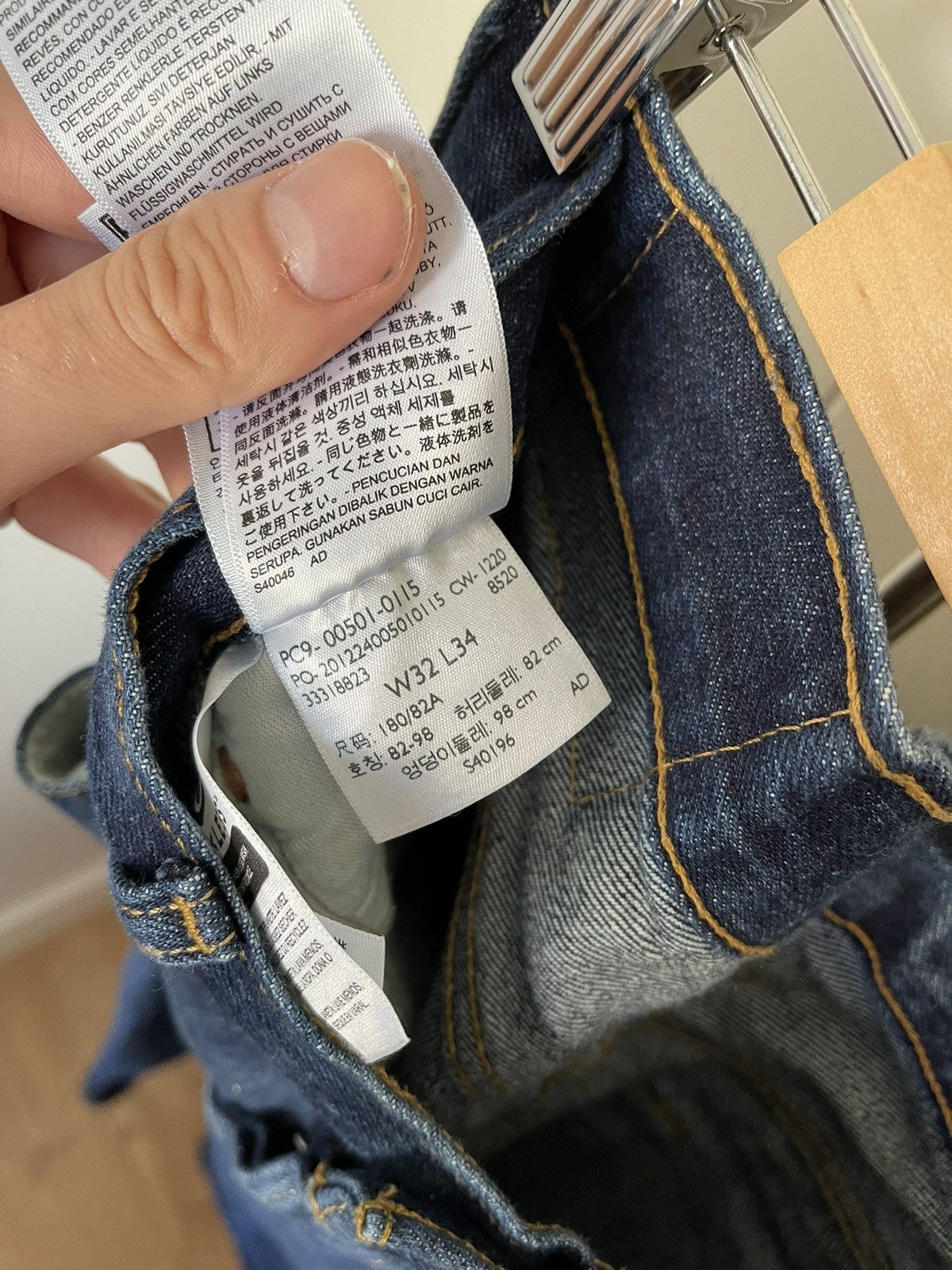Levi's Levi 501 Indigo denim straight fit jeans Size US 32 / EU 48 - 5 Thumbnail