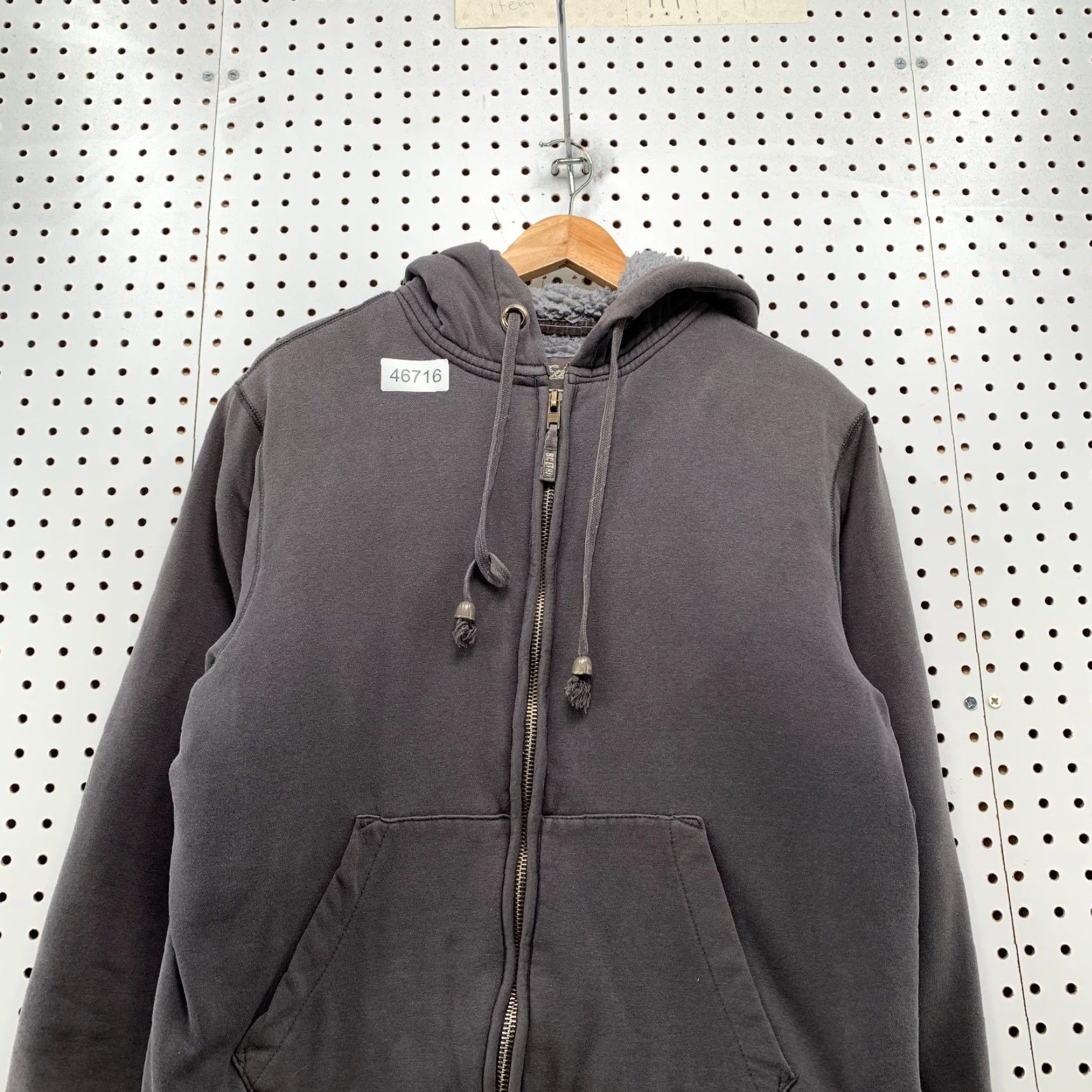 Vintage VINTAGE BC Ethic Hoodie Sweatshirt Mens M Gray Lined Sherpa Y2K Skate Heavy Size US M / EU 48-50 / 2 - 4 Thumbnail