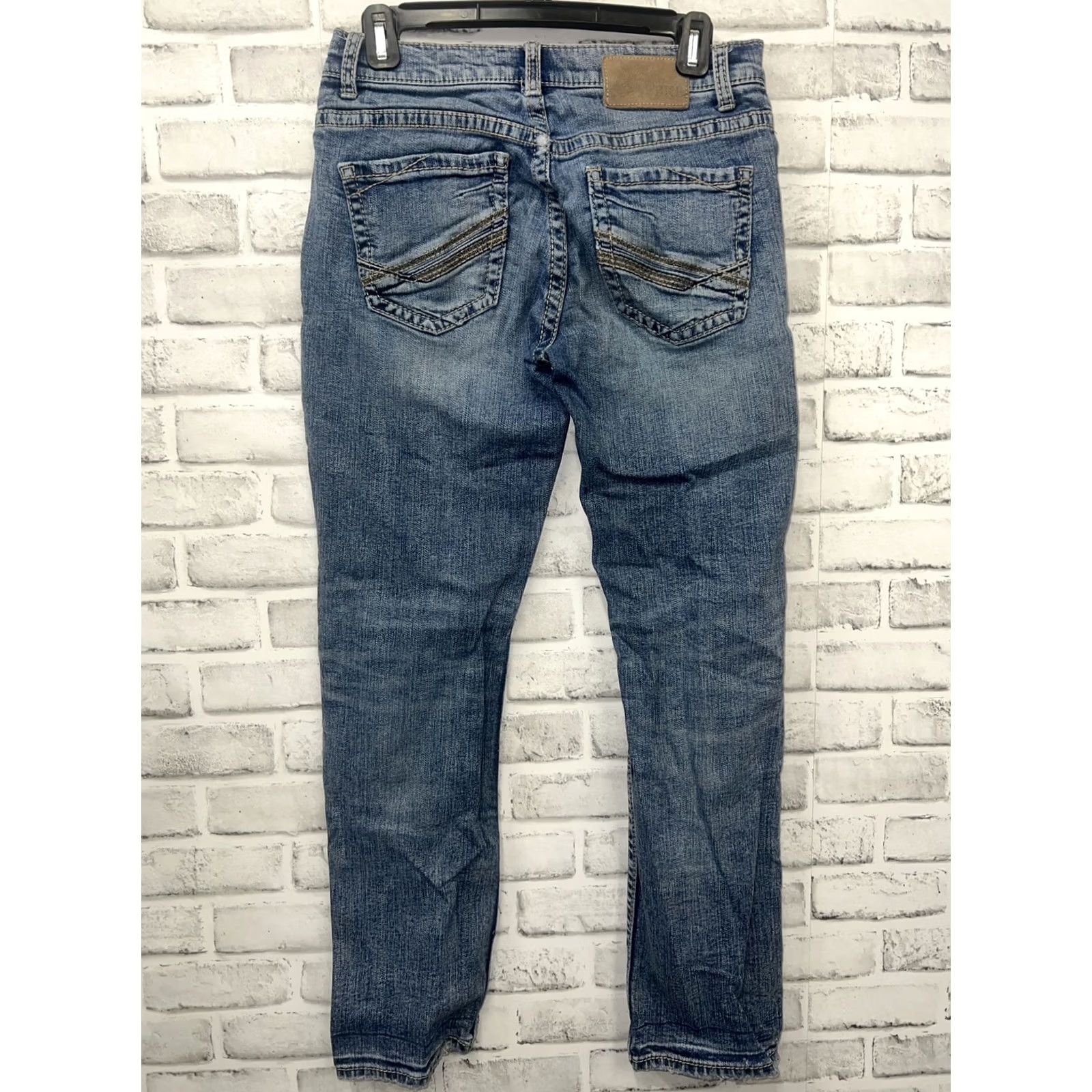 BKE BKE Alec Jeans Mens 29x30 Blue Straight Jeans Buckle Bke Brand Size US 29 - 4 Thumbnail